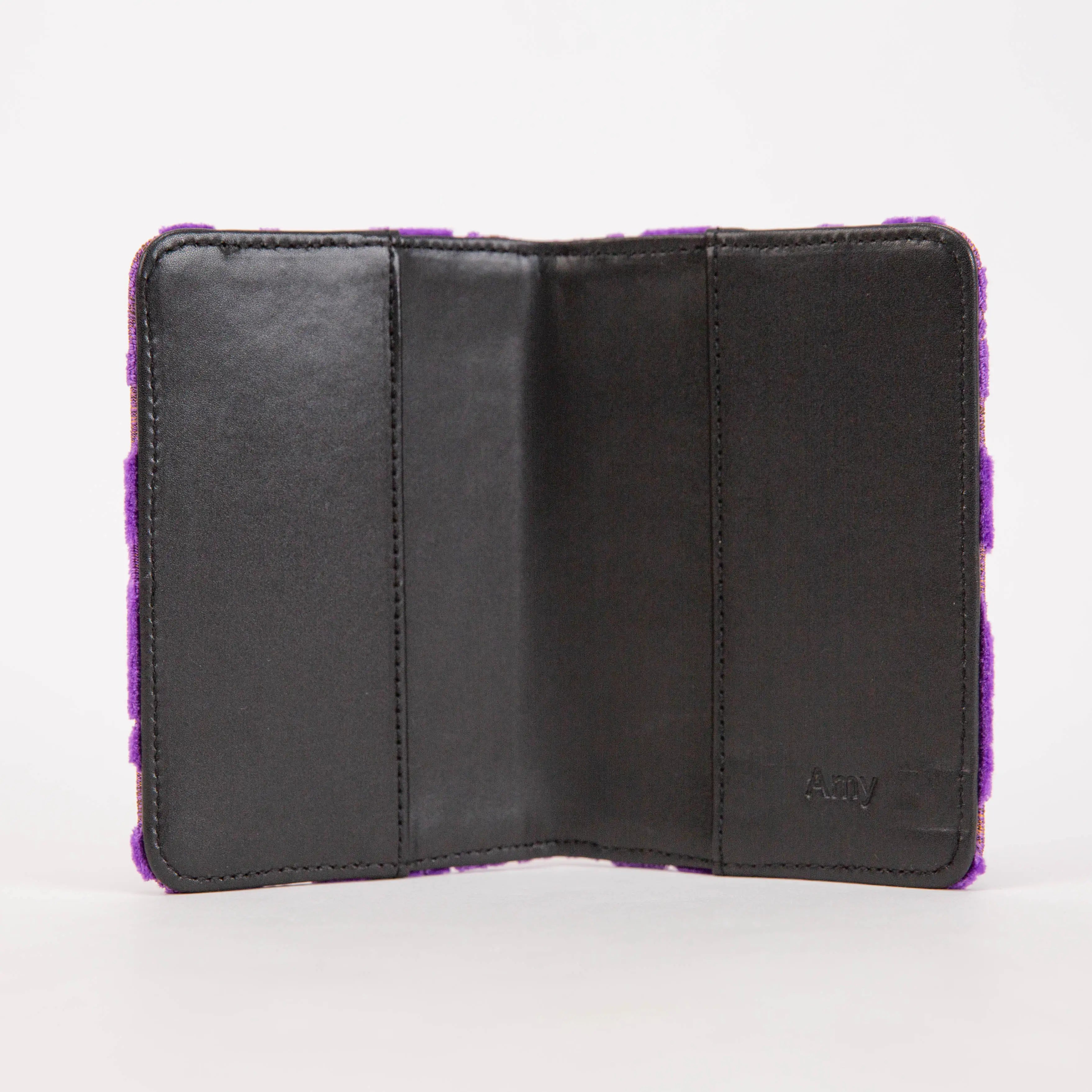 Burnout Velvet Purple Passport Cover of America inside