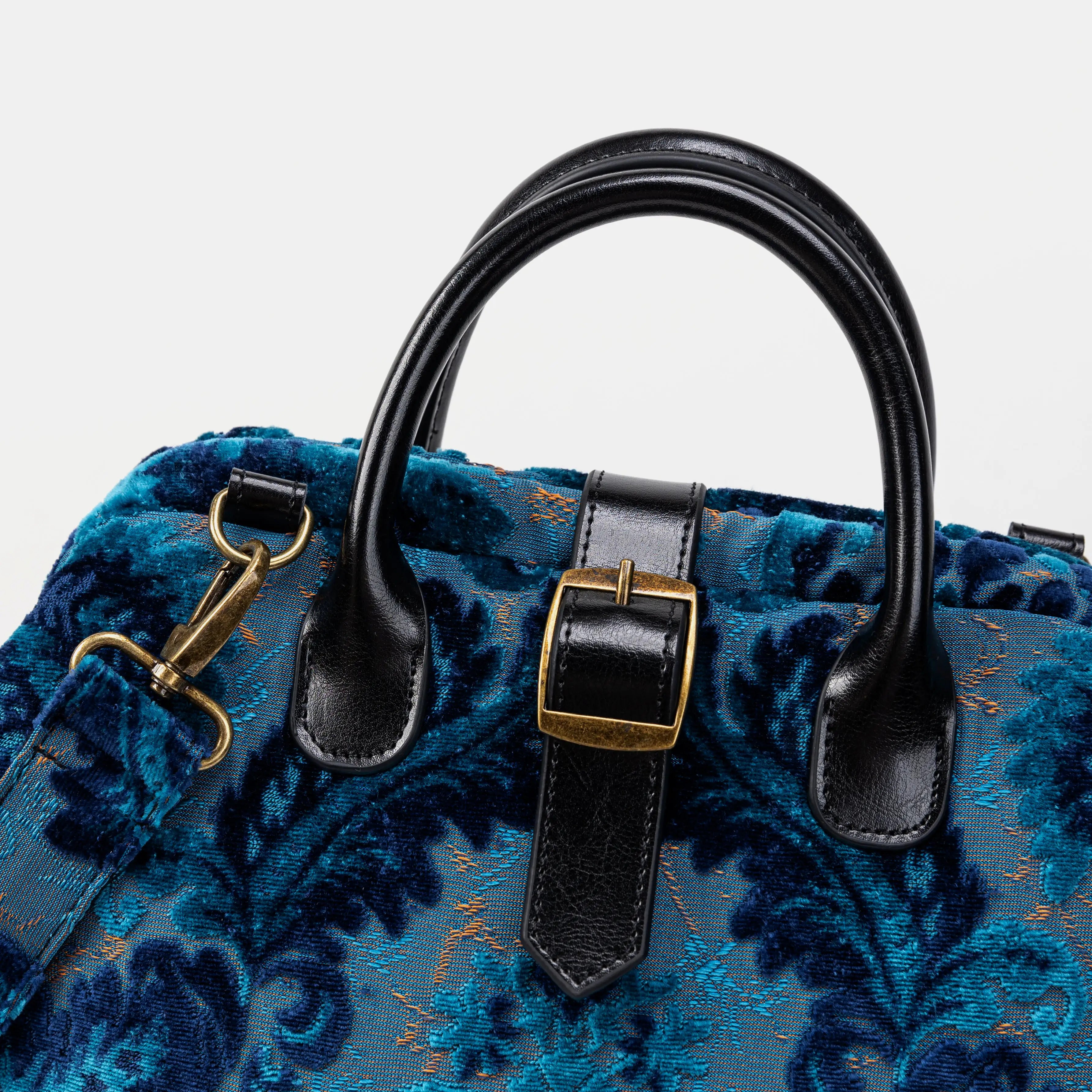 Burnout Velvet Revival Aqua Carpet Laptop Backpack of America buckle