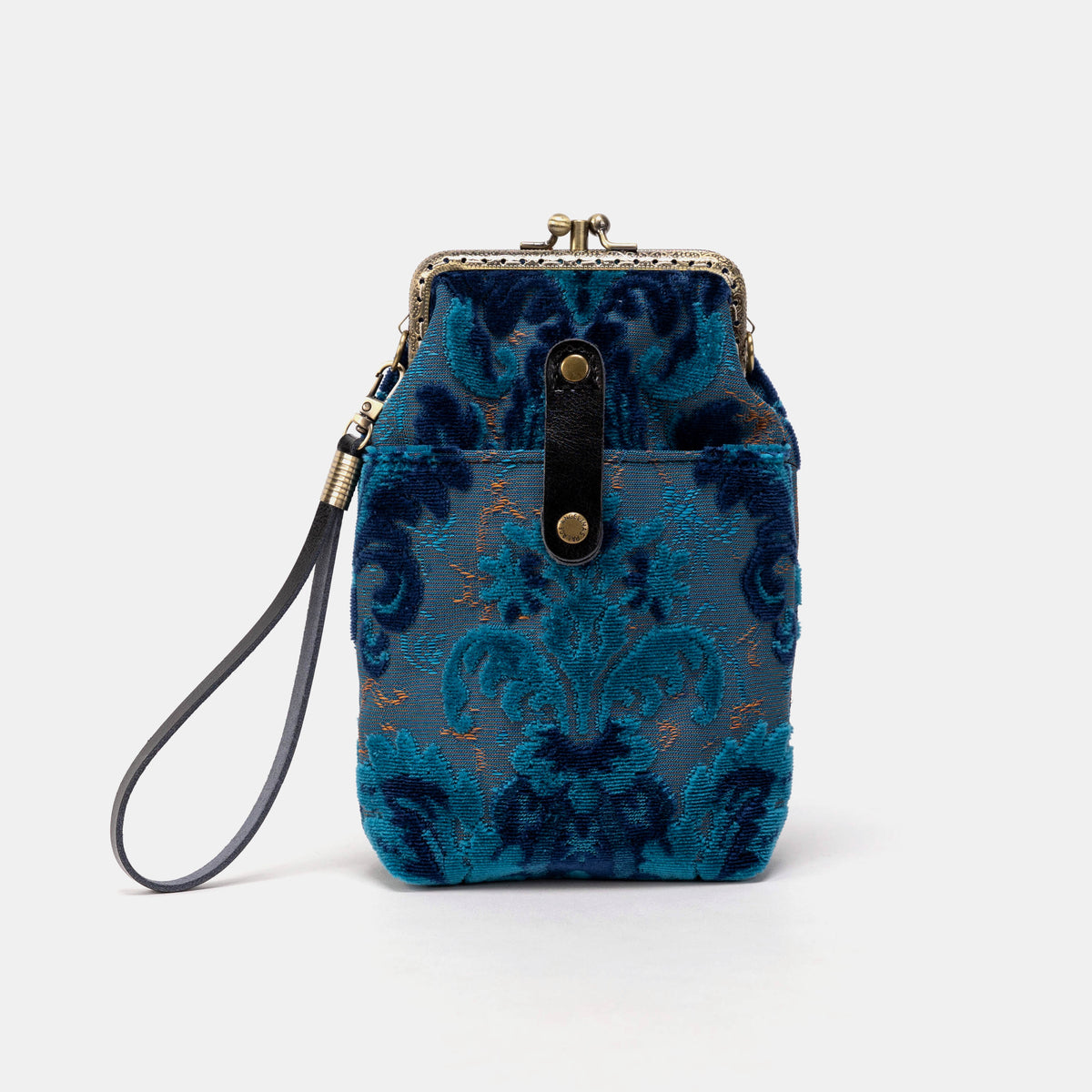 Burnout Velvet Revival Aqua Carpet Phone Case Carpetbag of America front