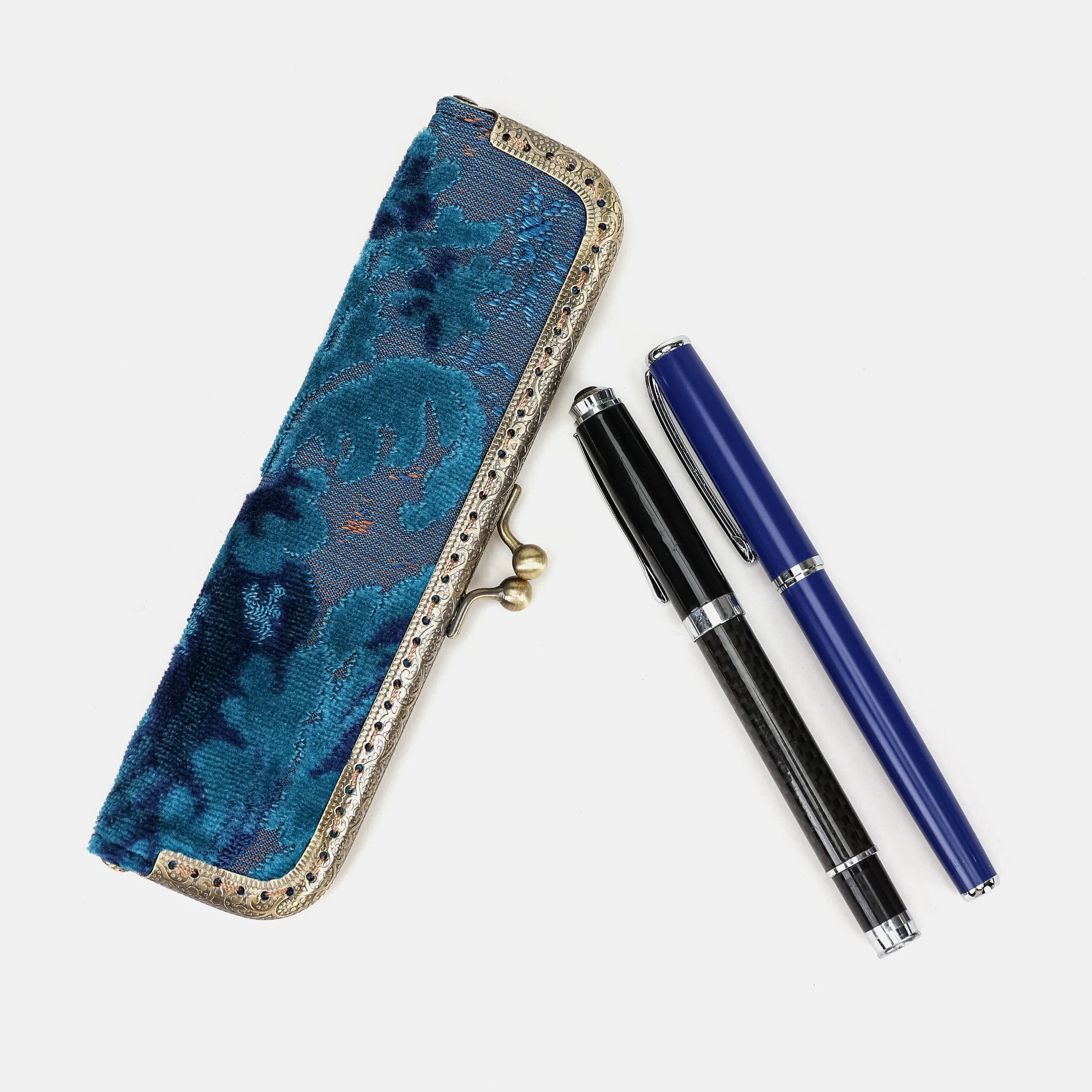 Revival Aqua Duo Pen Case Carpetbag of America main