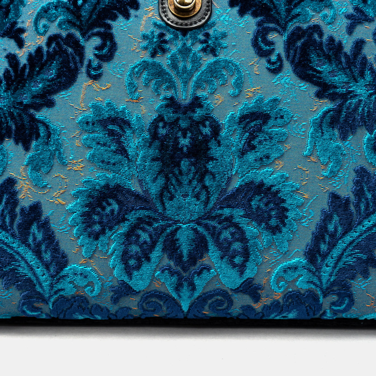 Burnout Velvet Revival Aqua Laptop Work Bag of America detail