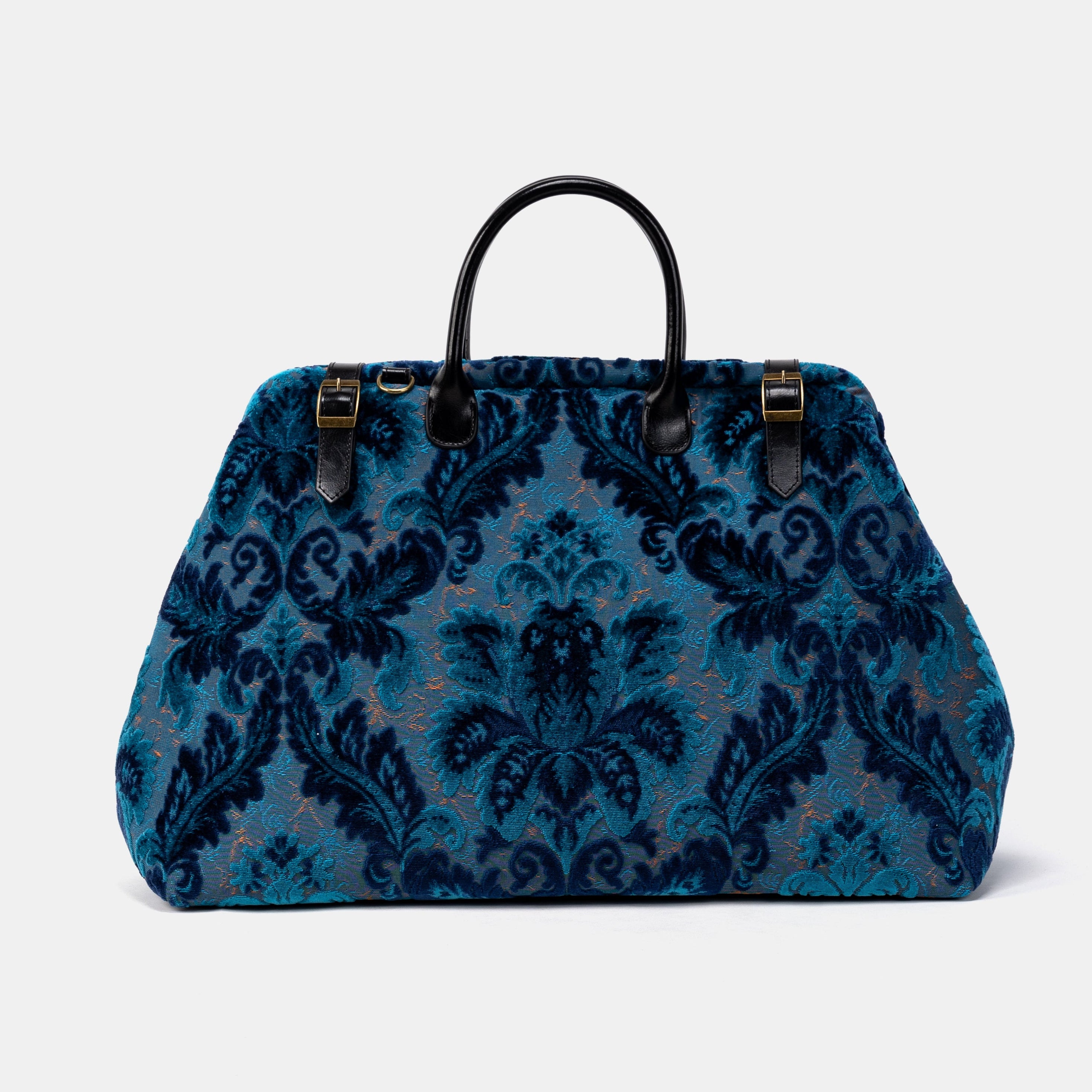 Burnout Velvet Revival Aqua Large Carpetbag  of America front