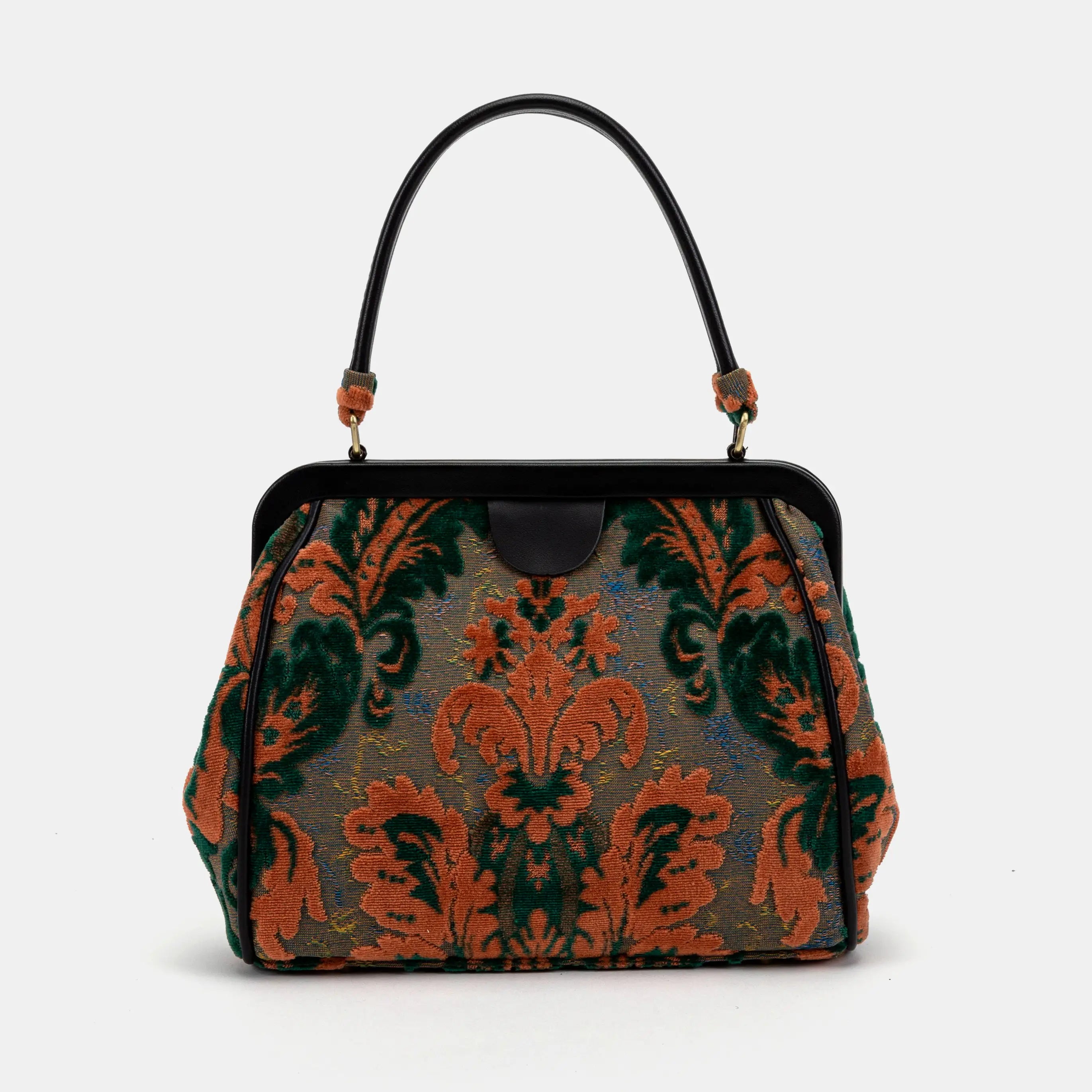 Burnout Velvet Revival Jade Alma Carpet Bag of America front