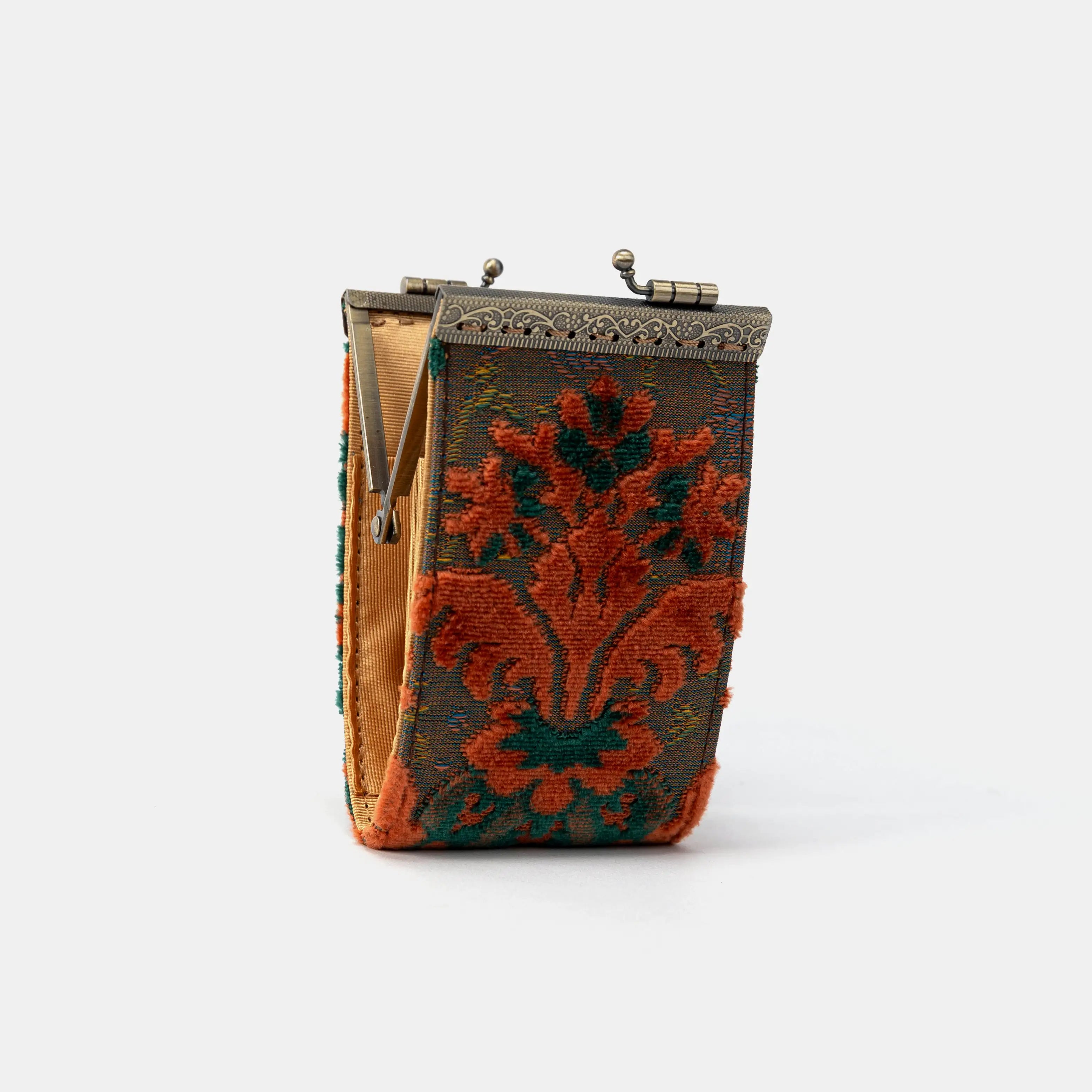 Burnout Velvet Revival Jade Card Wallet of America Back