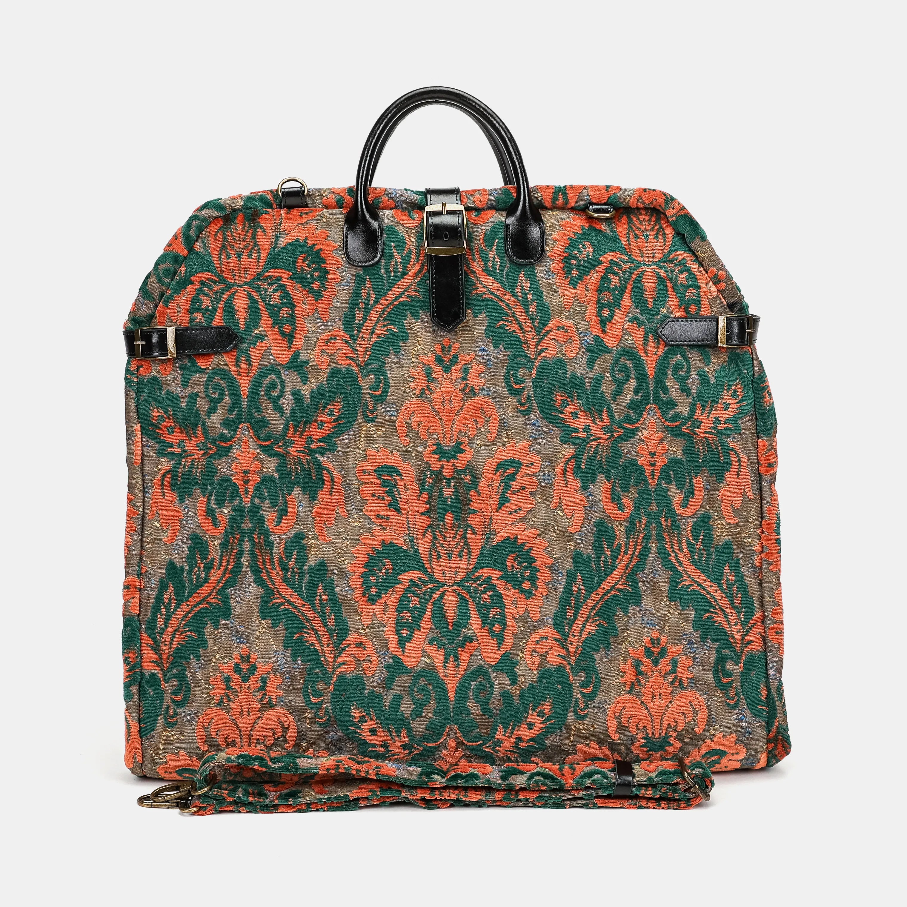 Burnout Velvet Revival Jade Carpet Garment Bag Carpetbag of America main