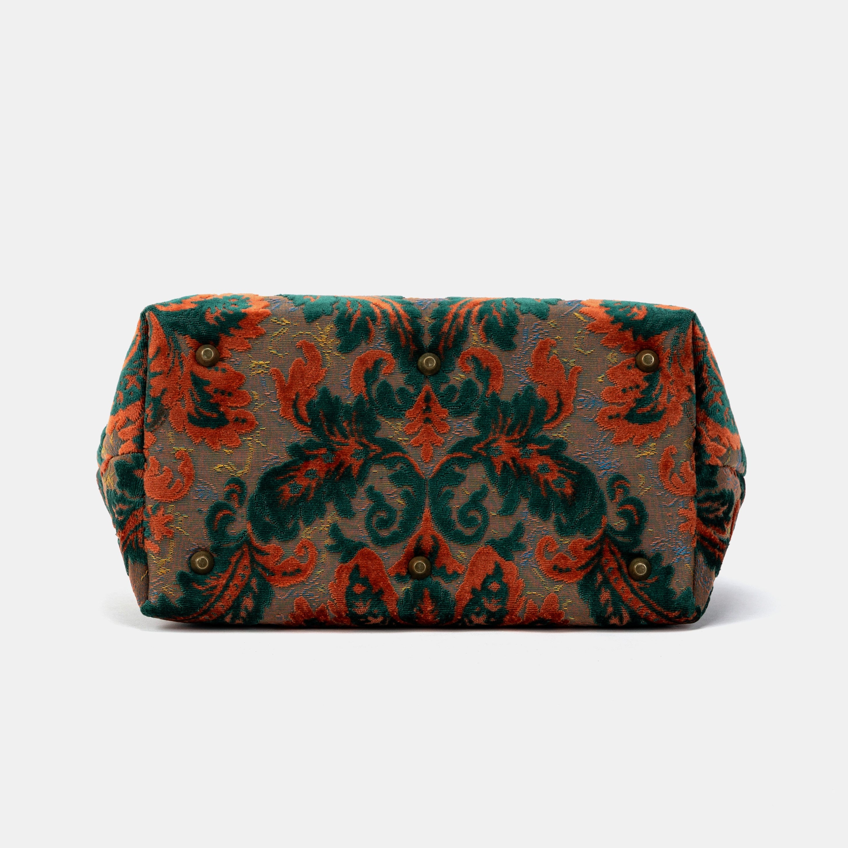 Burnout Velvet Revival Jade Carpet Handbag Purse of America bottom