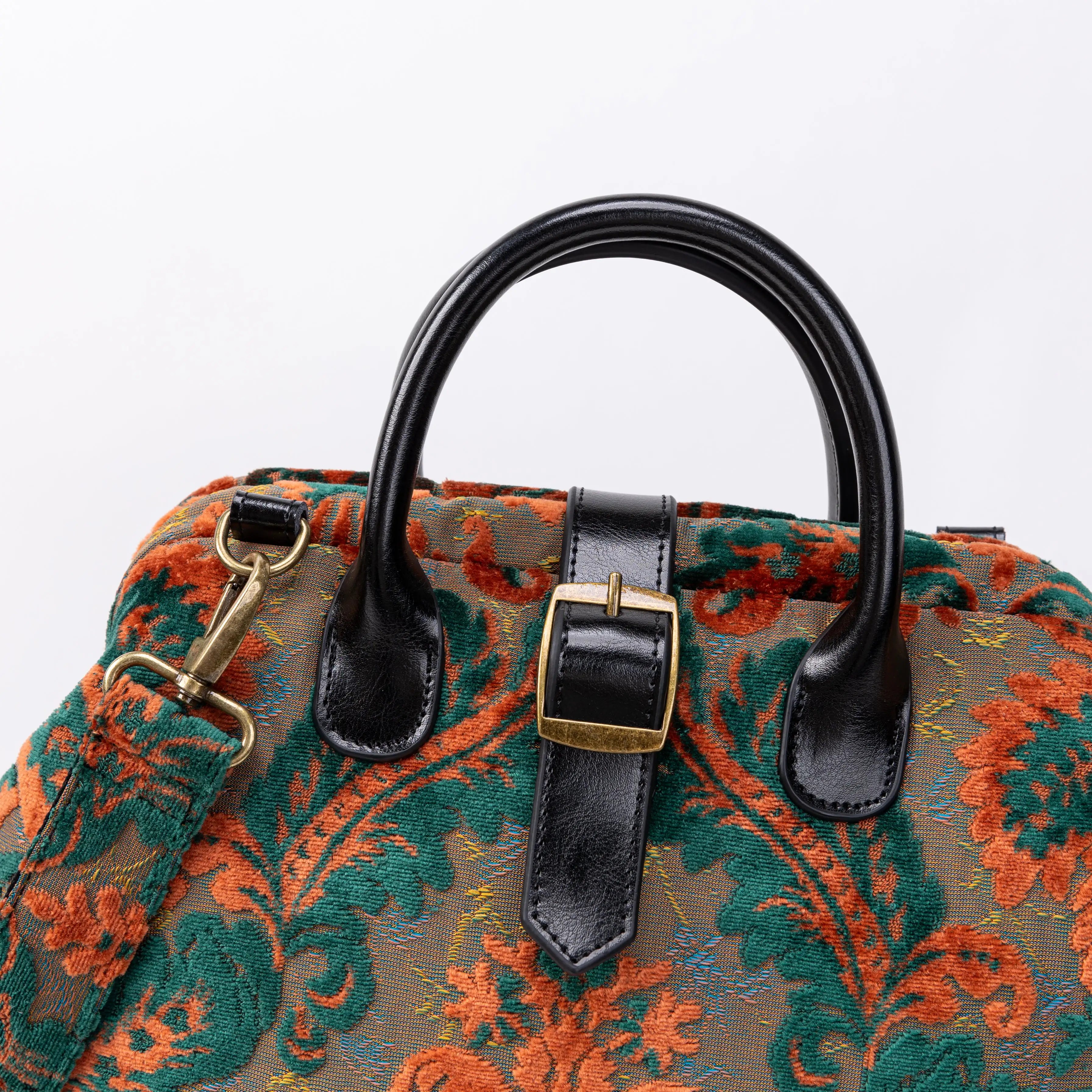 Burnout Velvet Revival Jade Carpet Laptop Backpack of America closure