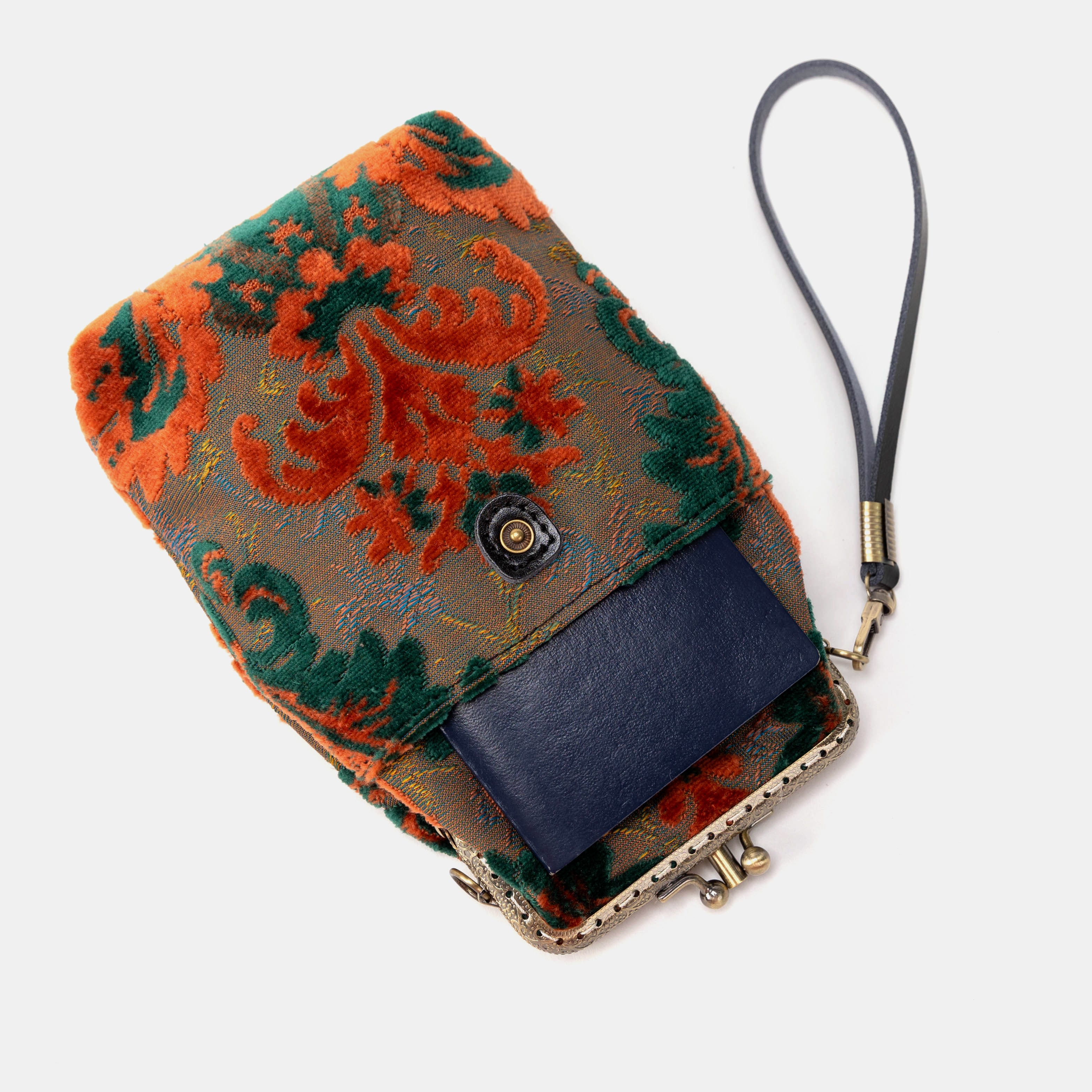 Burnout Velvet Revival Jade Carpet Phone Case Carpetbag of America flat lay