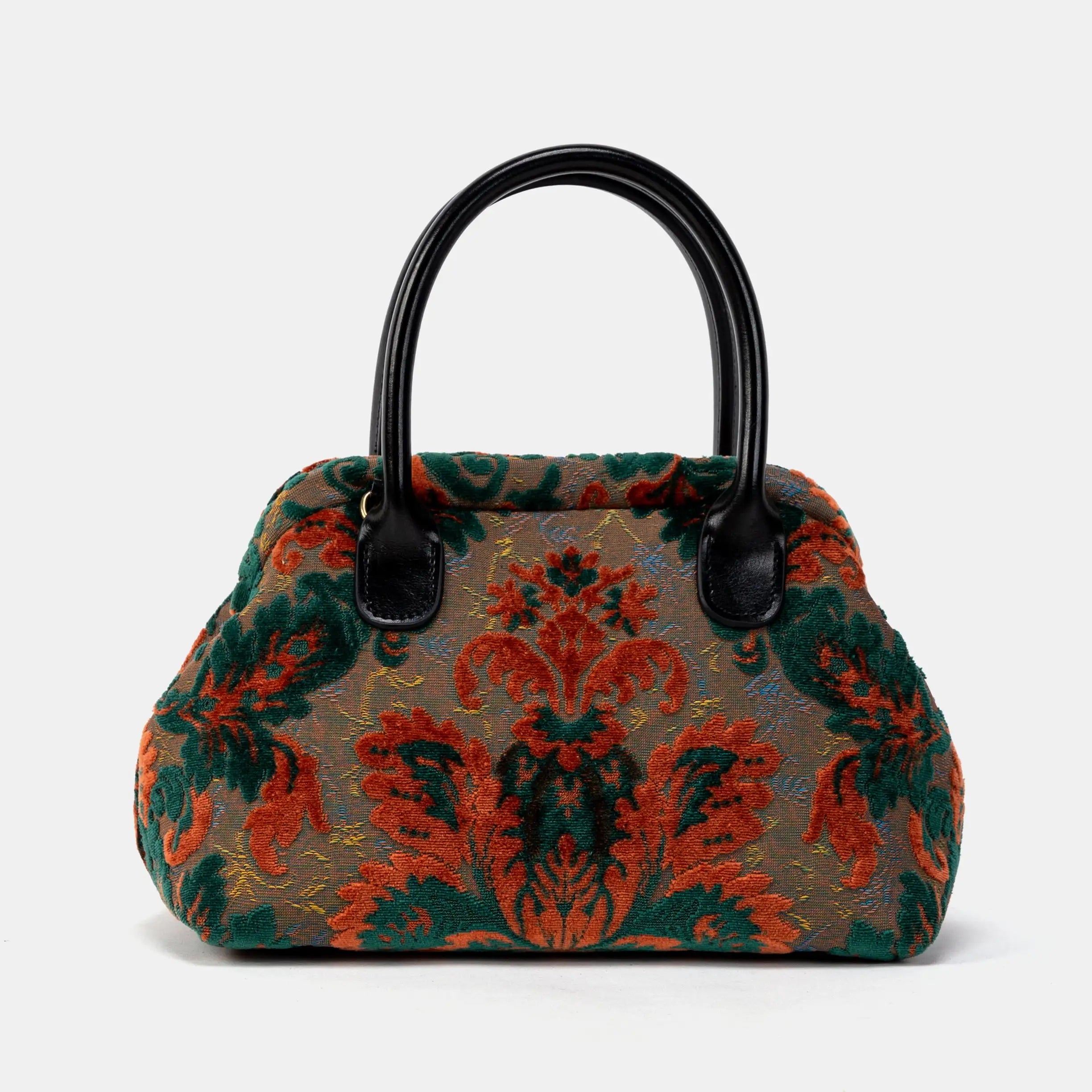 Burnout Velvet Revival Jade Carpet Satchel main