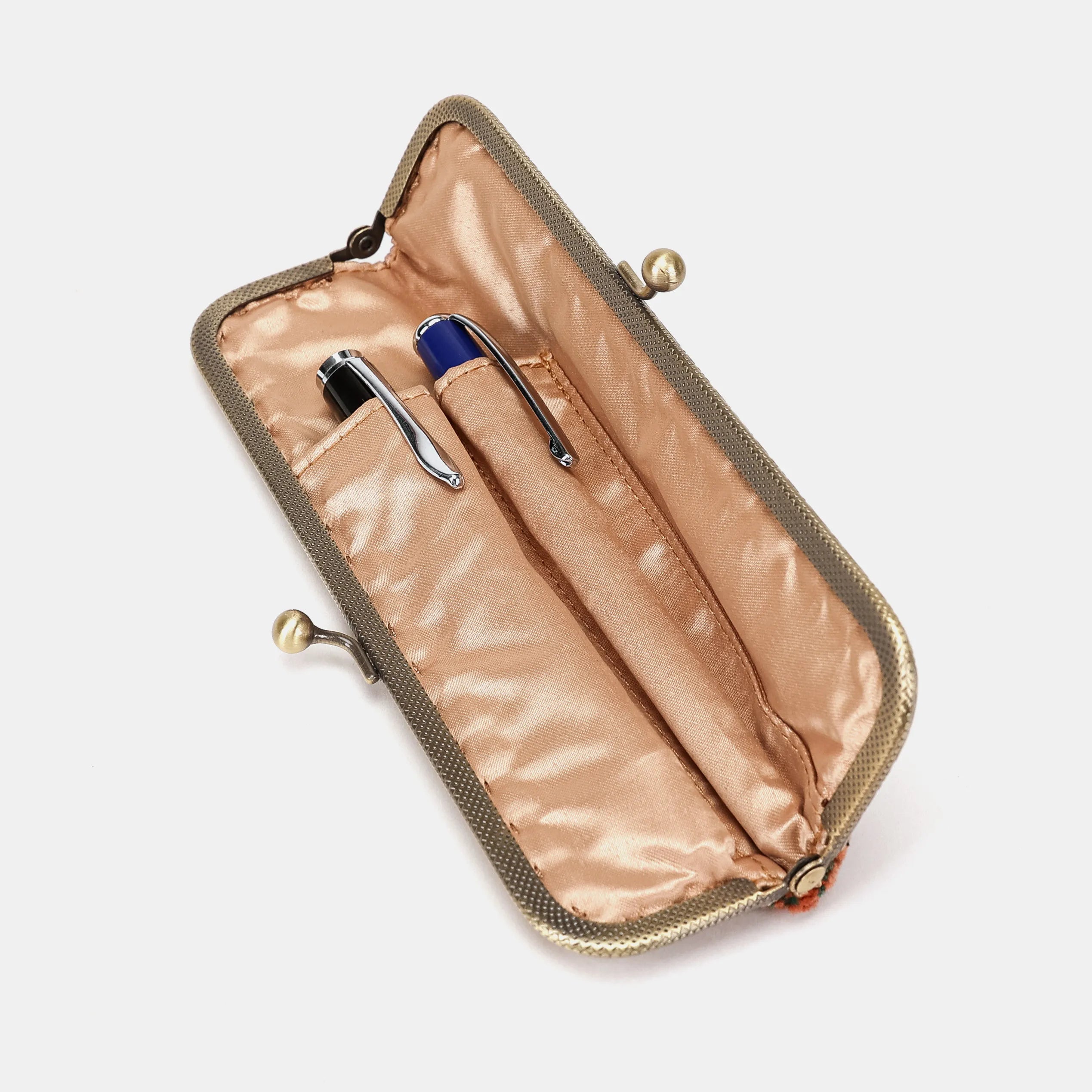 Revival Jade Duo Pen Case Carpetbag of America inside