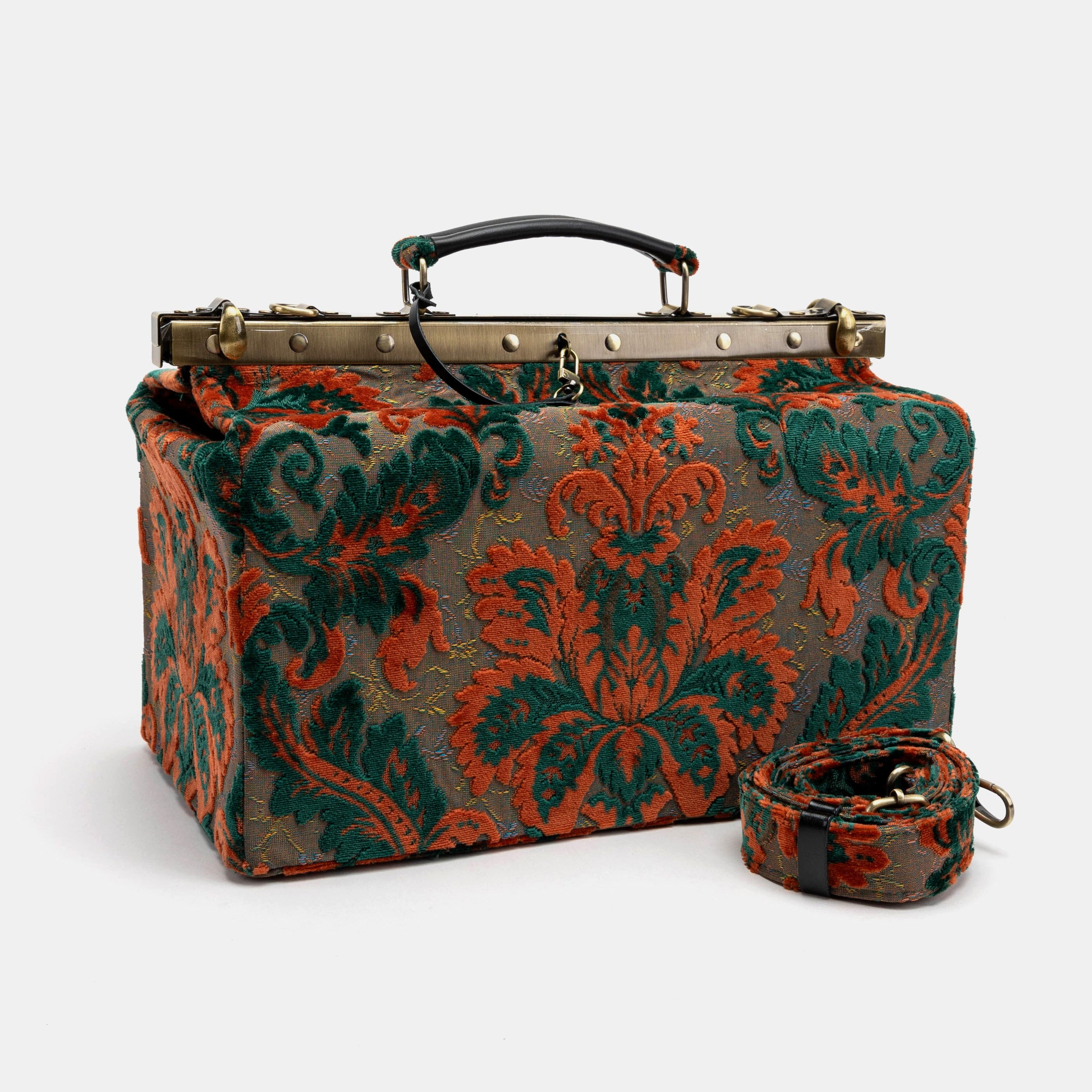 Burnout Velvet Revival Jade Genevieve Carpet Gladstone Bag of America main