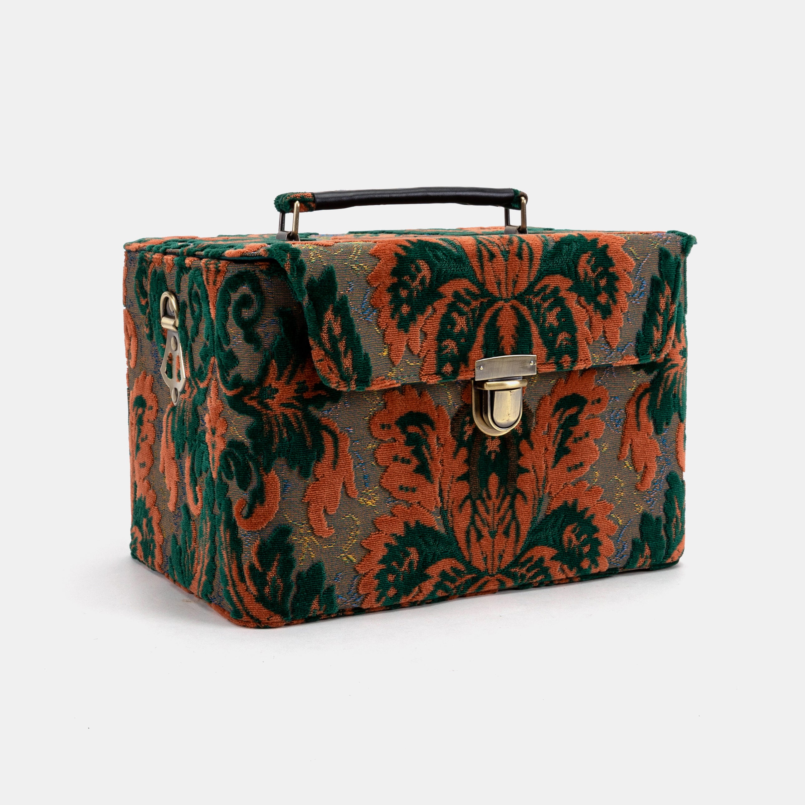 Burnout Velvet Revival Jade Josephine Large Train Case primary