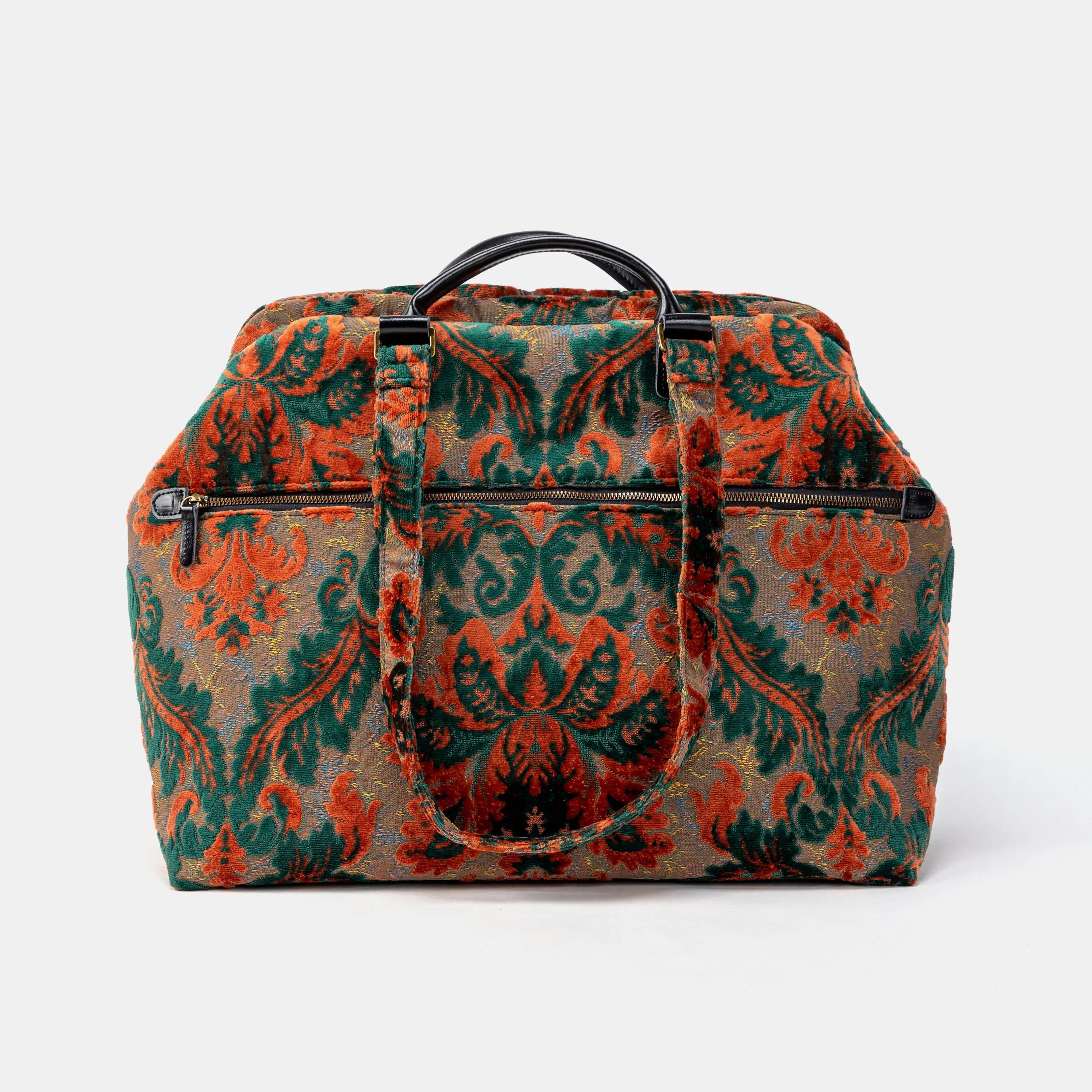 Burnout Velvet Revival Jade Knitting Project Bag of America back