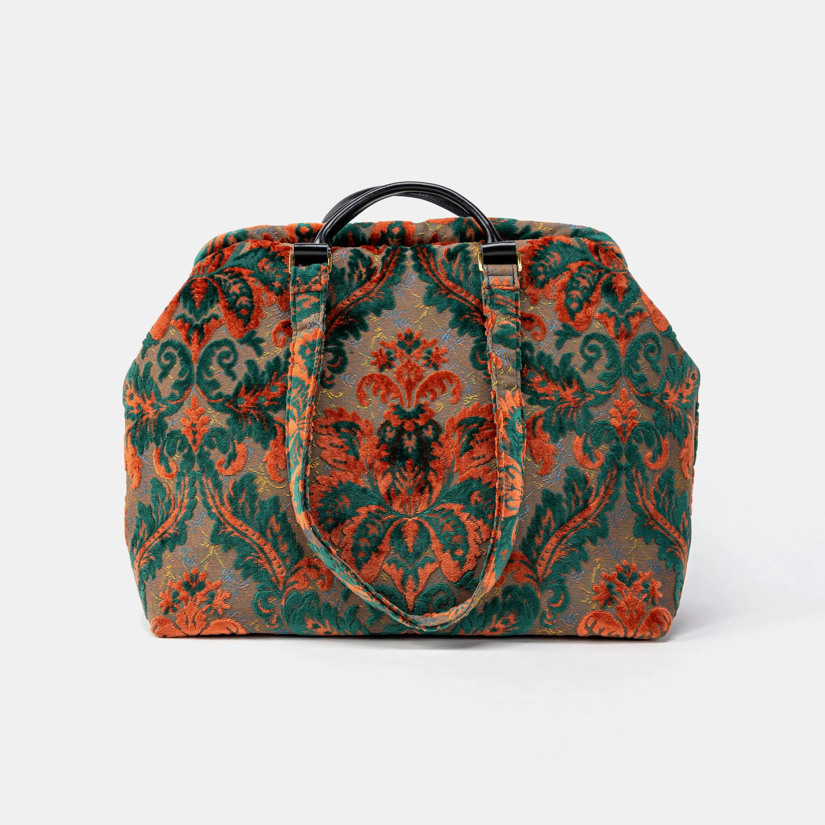 Burnout Velvet Revival Jade Knitting Project Bag of America front