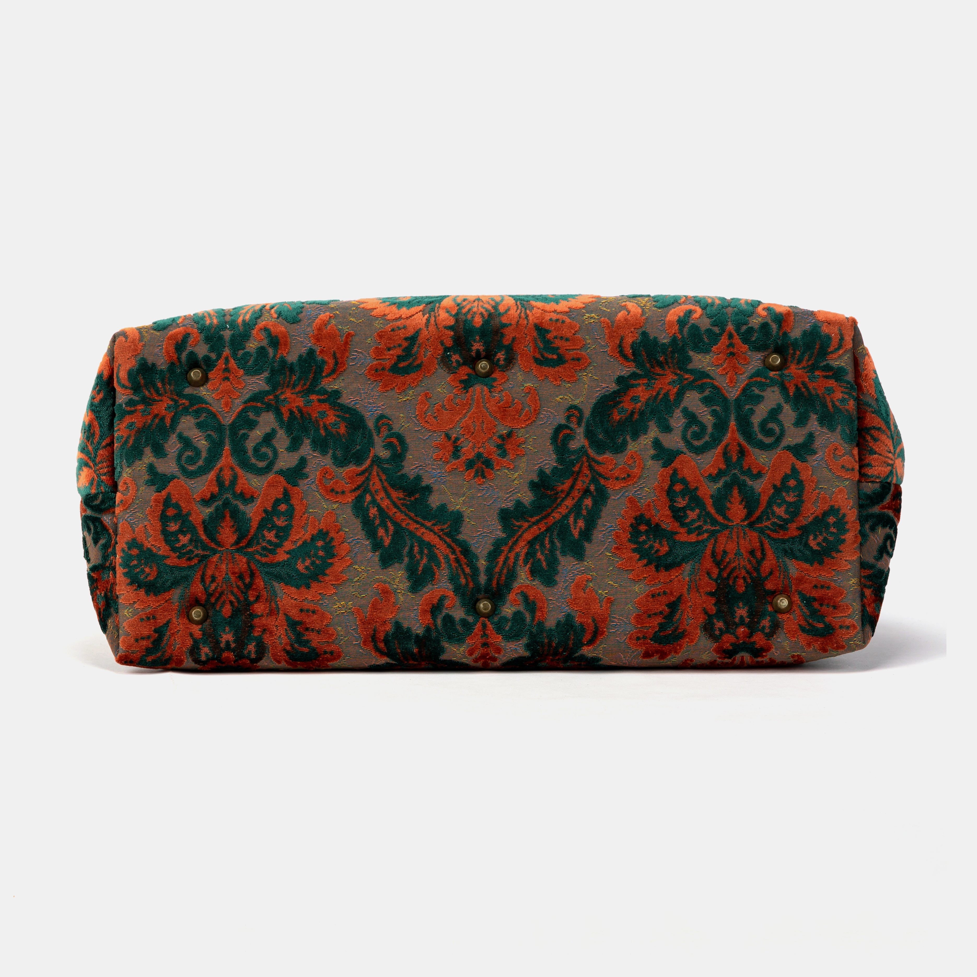 Burnout Velvet Revival Jade Large Carpetbag  of America bottom