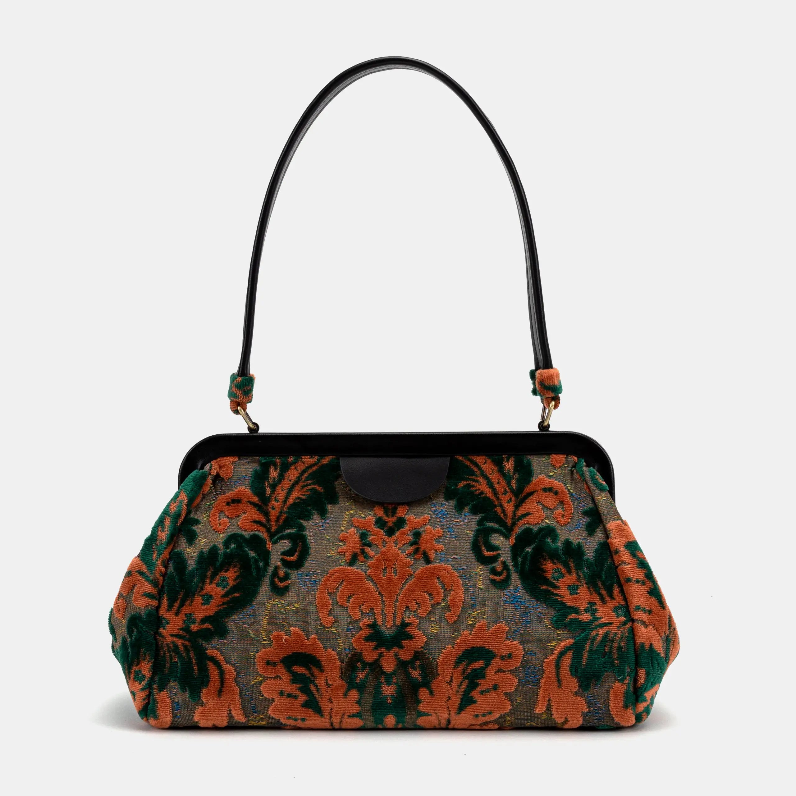 Burnout Velvet Revival Jade Shoulder Bag of America main