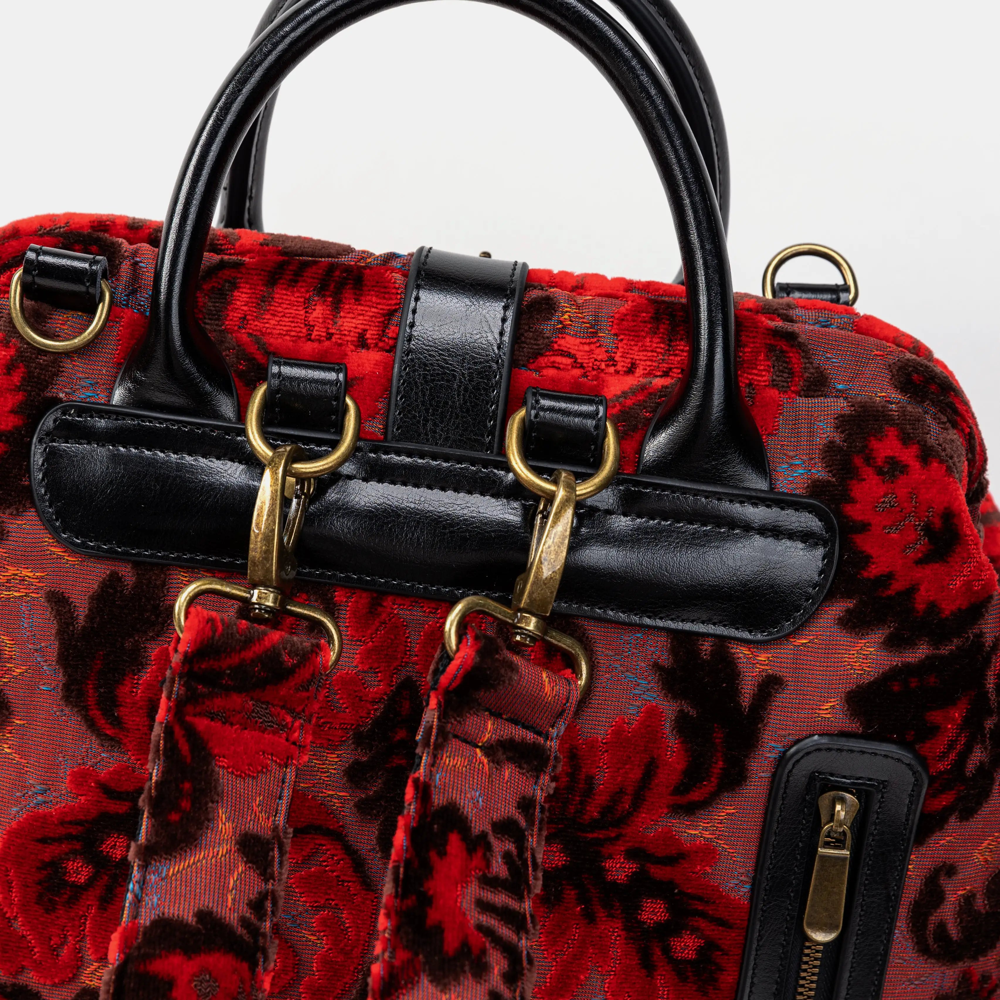Burnout Velvet Revival Scarlet Carpet Laptop Backpack of America backpacking system