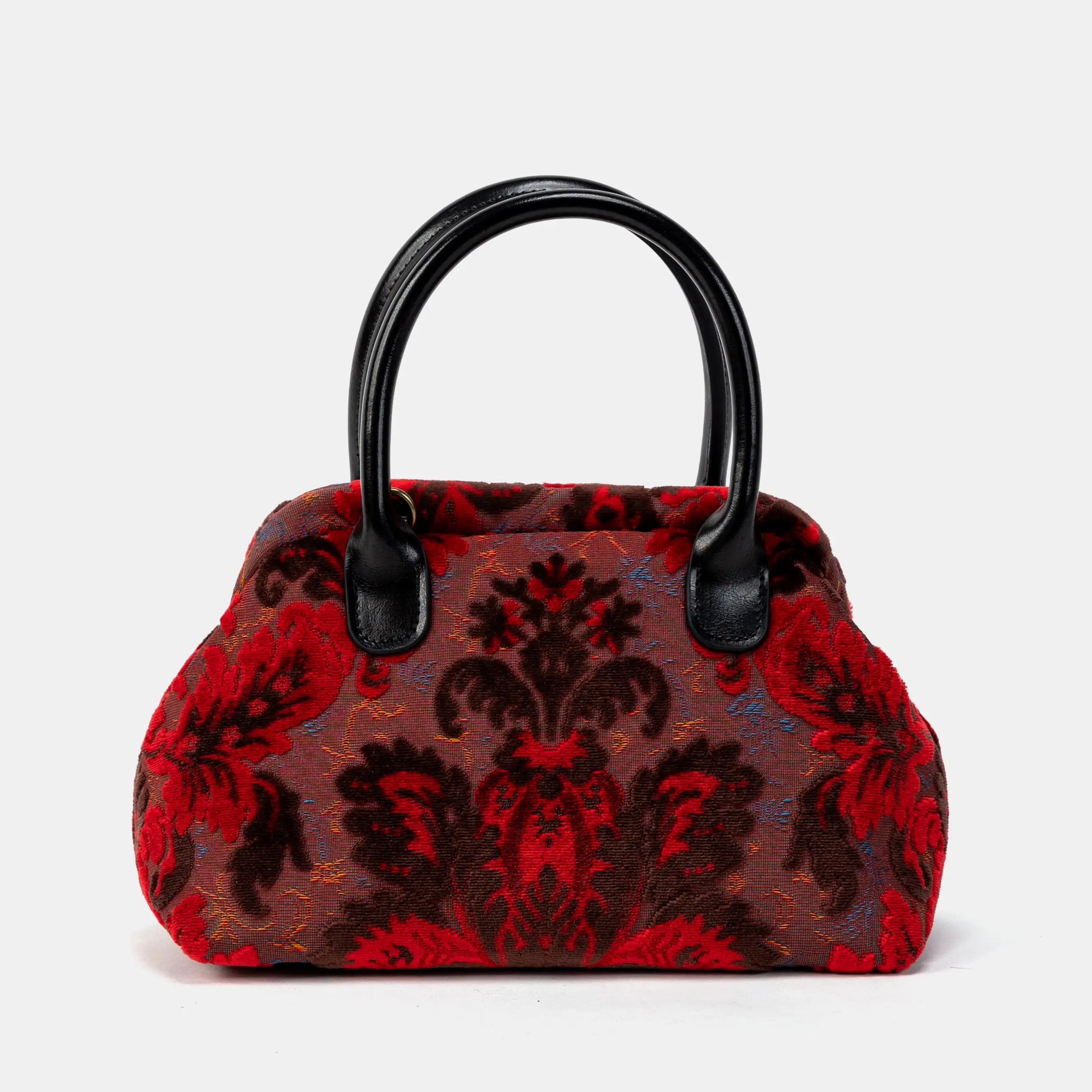 Burnout Velvet Revival Scarlet Carpet Satchel main