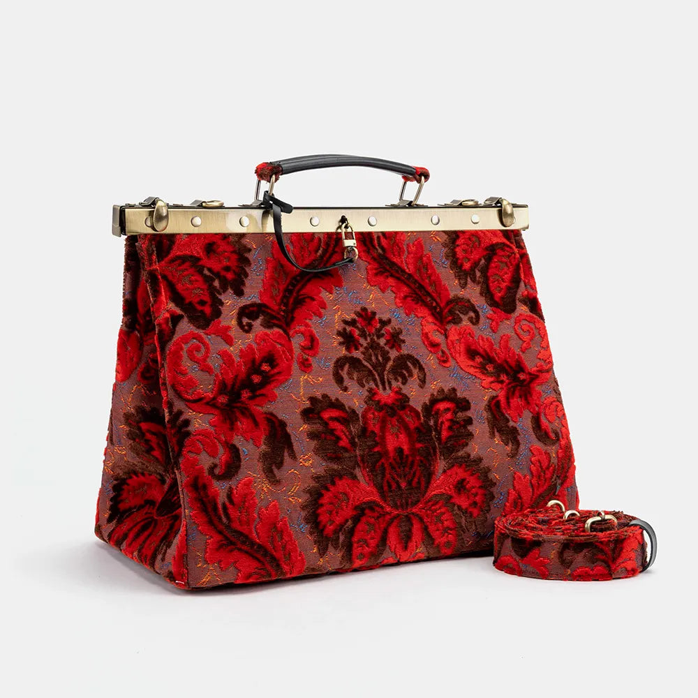 Burnout Velvet Revival Scarlet Celine Carpet Gladstone Bag of America side