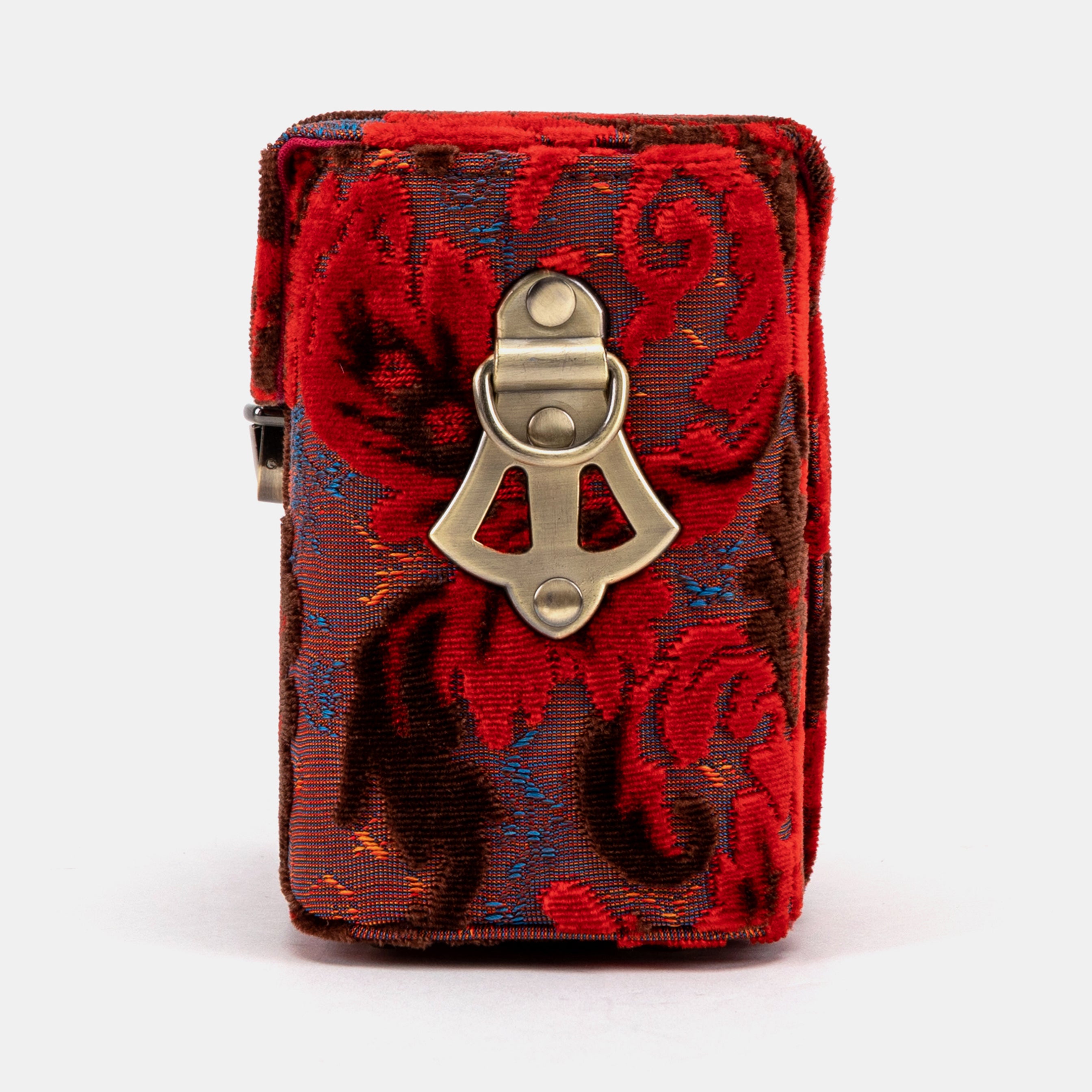 Burnout Velvet Revival Scarlet Emma Small Train Case Crossbody of America side