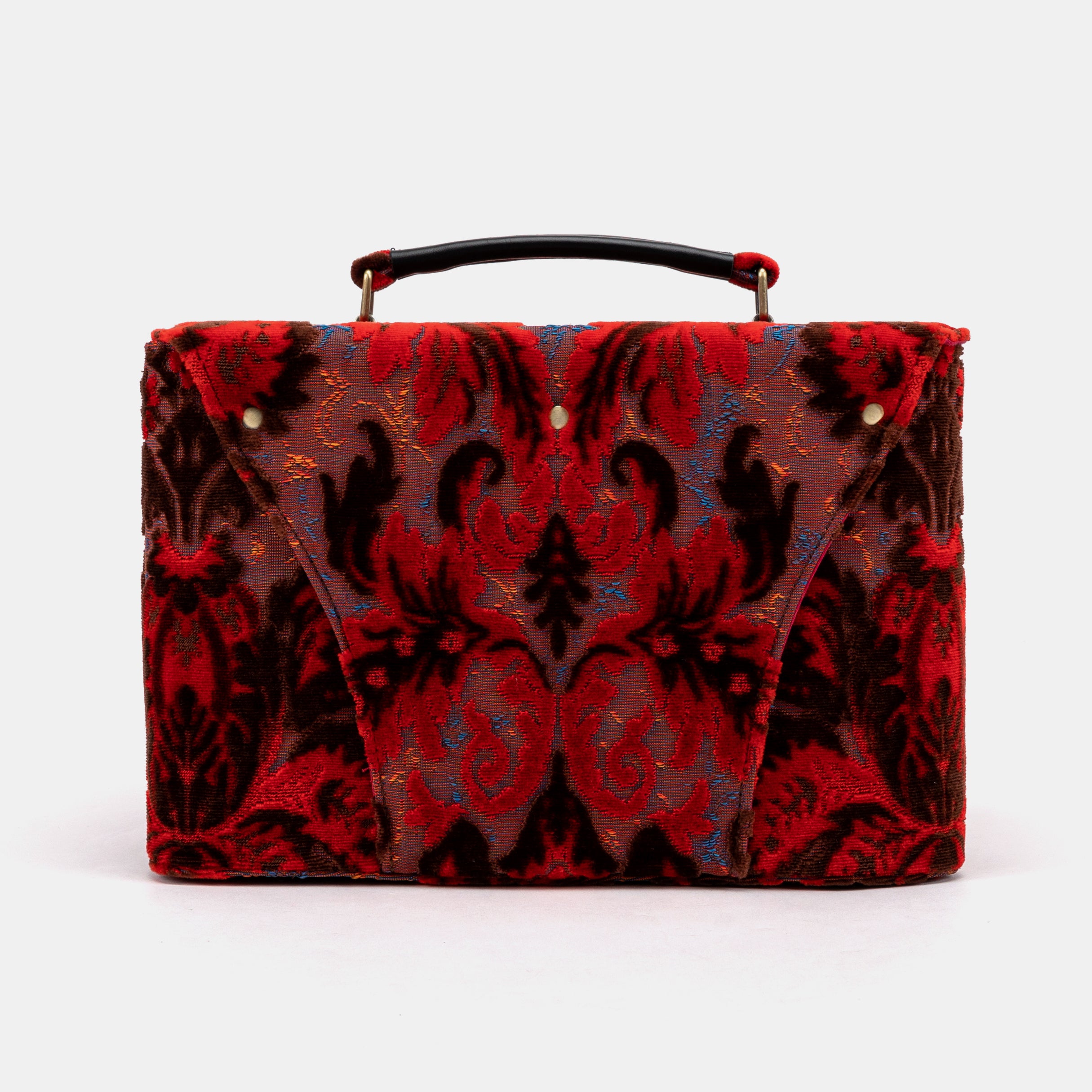 Burnout Velvet Revival Scarlet Josephine Large Train Case of America back