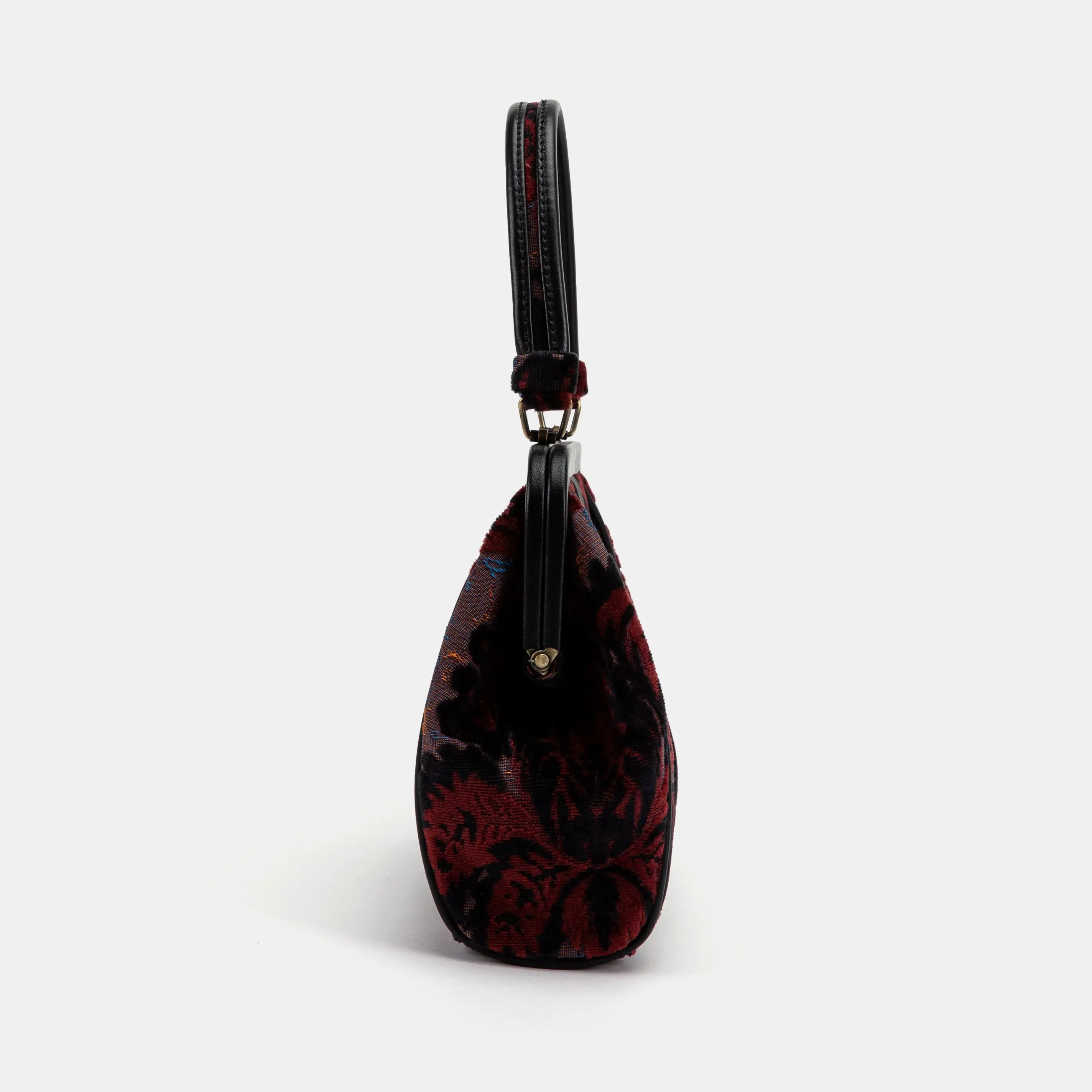 Burnout Velvet  Revival Sephia Alma Carpet Bag of America side