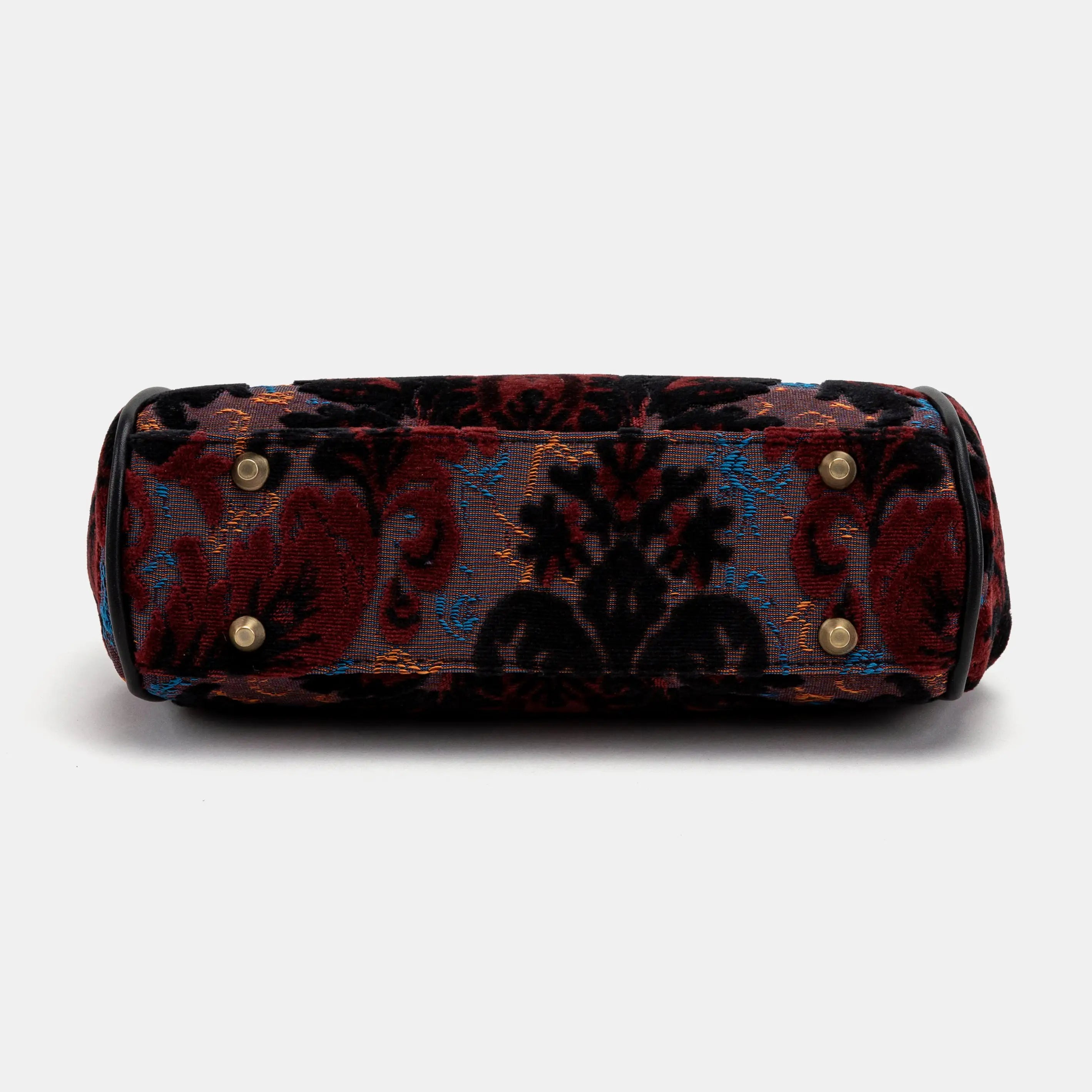 Burnout Velvet  Revival Sephia Alma Carpet Bag of America bottom