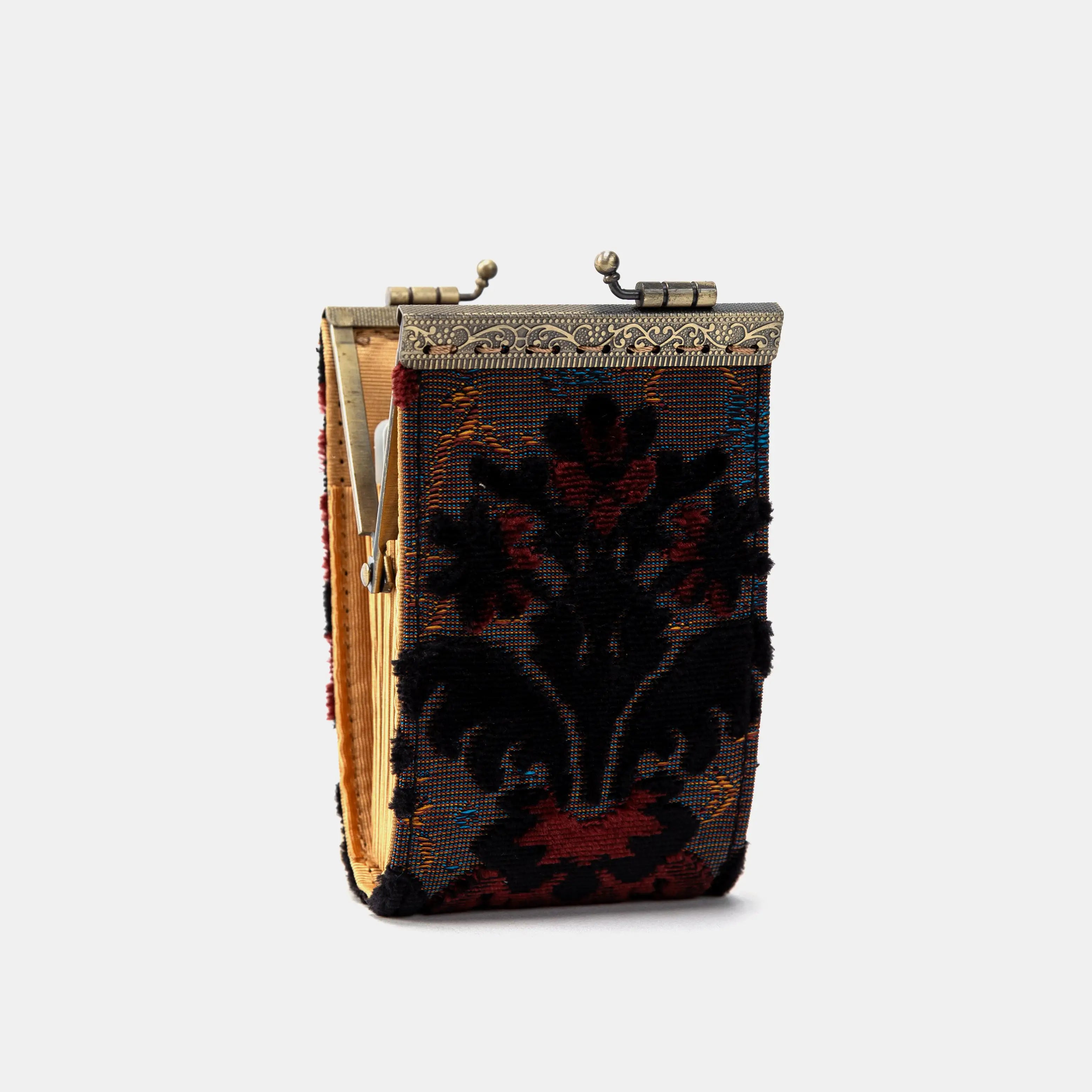 Burnout Velvet Revival Sephia Card Wallet of America Back