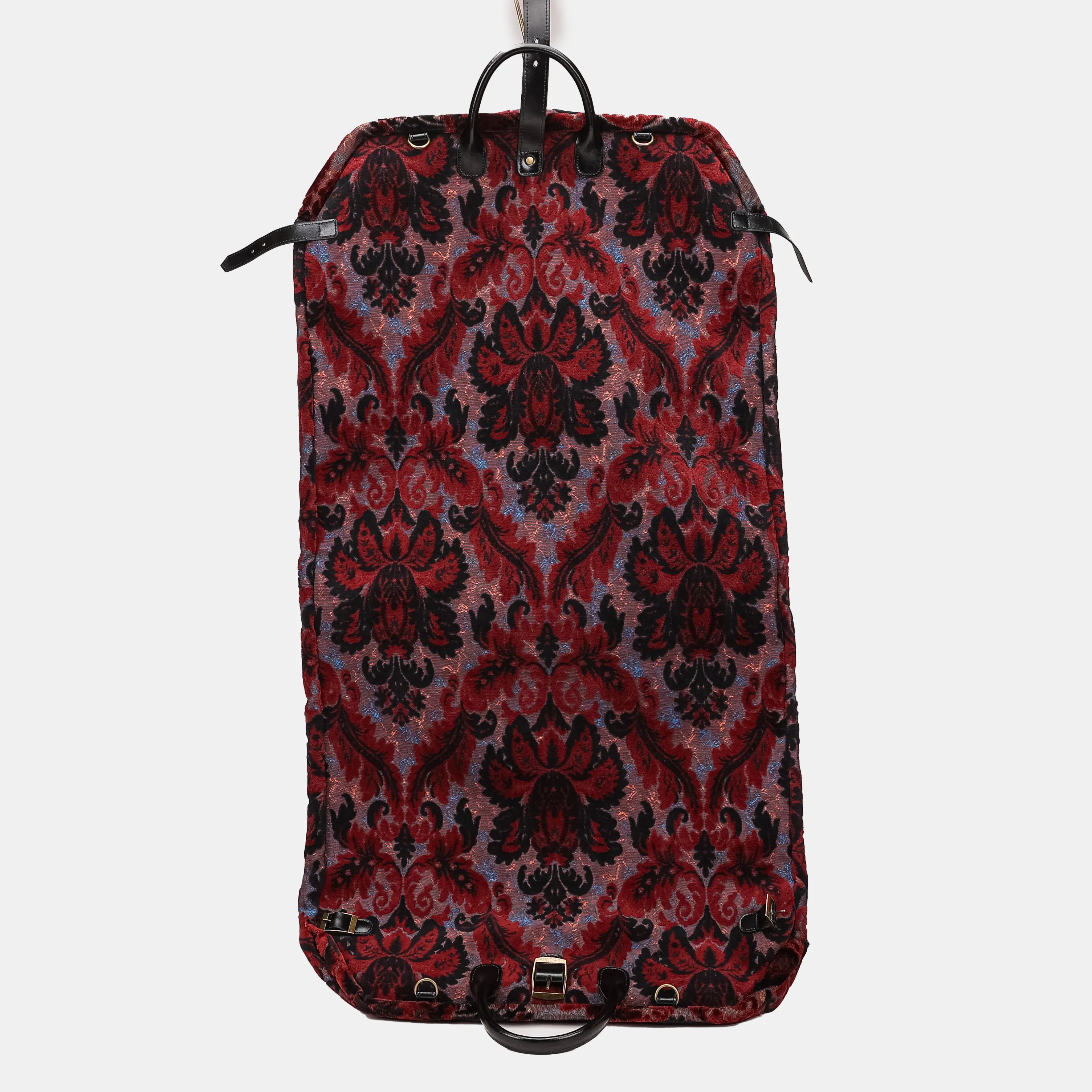 Burnout Velvet Revival Sephia Carpet Garment Bag Carpetbag of America back