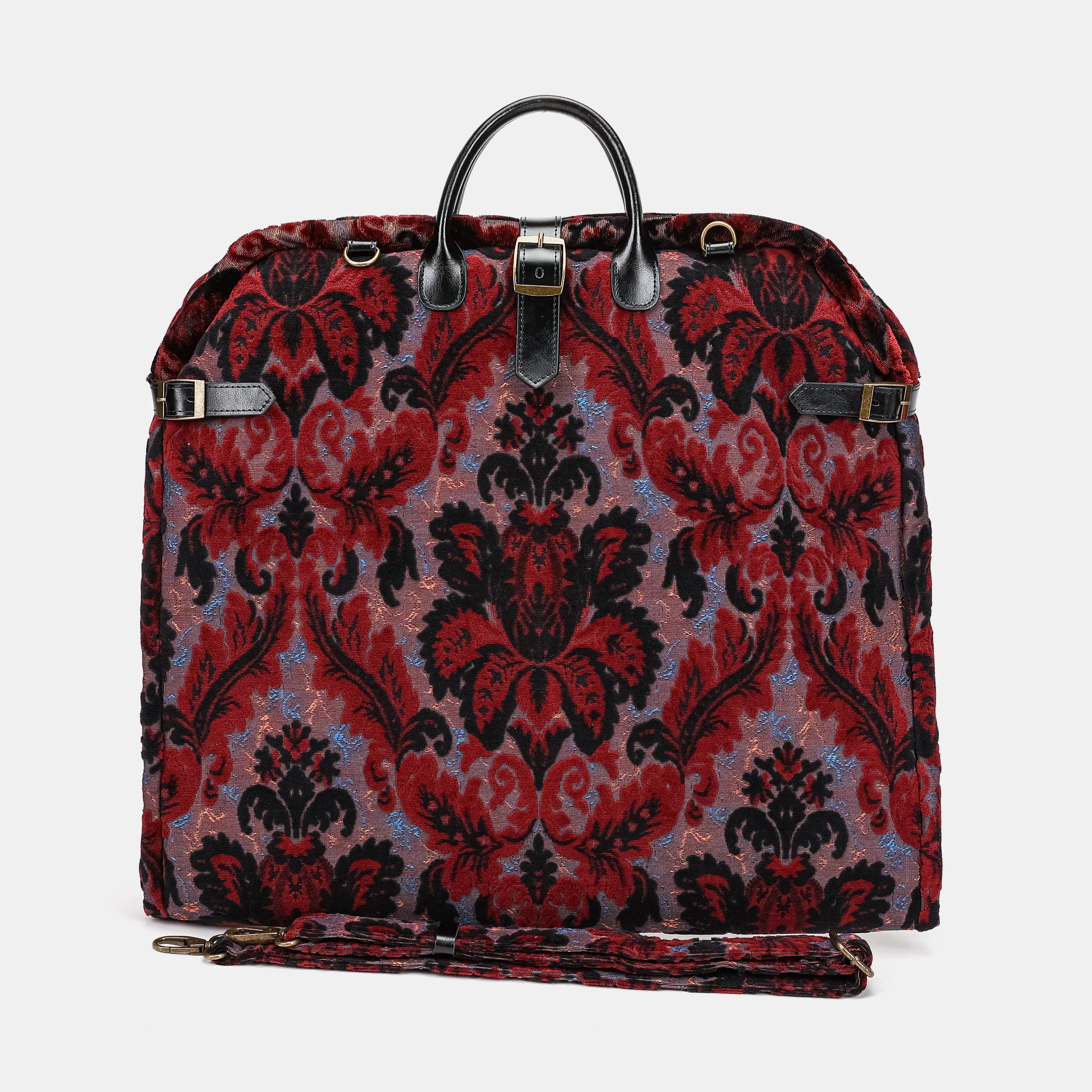 Burnout Velvet Revival Sephia Carpet Garment Bag Carpetbag of America main