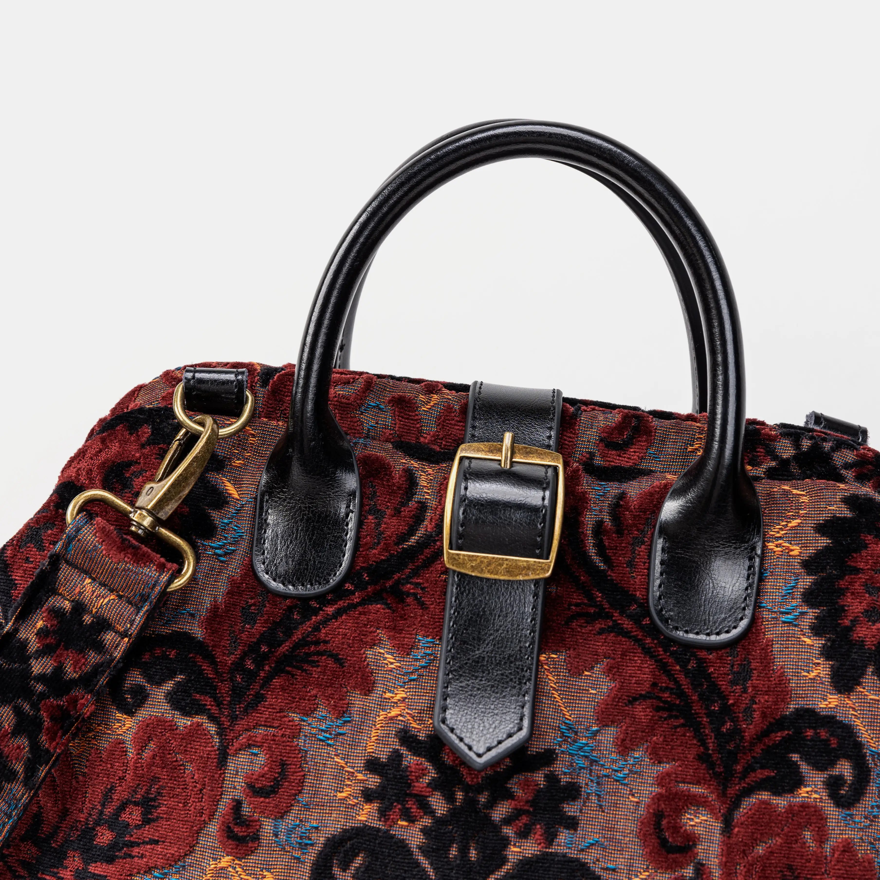 Burnout Velvet Revival Sephia Carpet Laptop Backpack of America details
