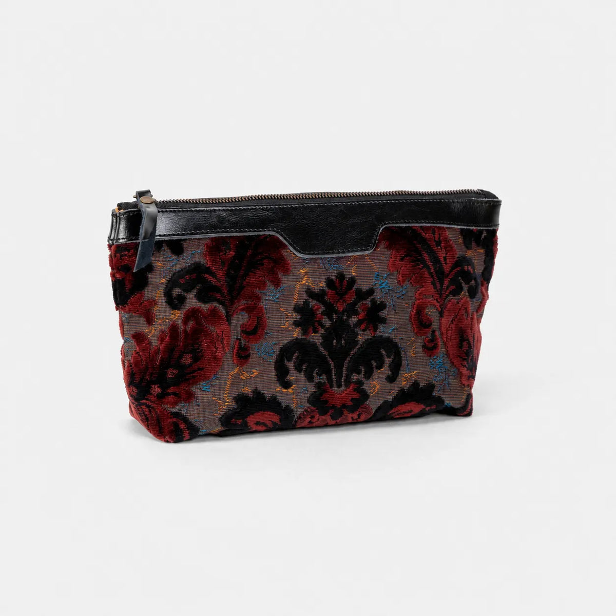 Burnout Velvet Revival Sephia Carpet Makeup Bag of America side