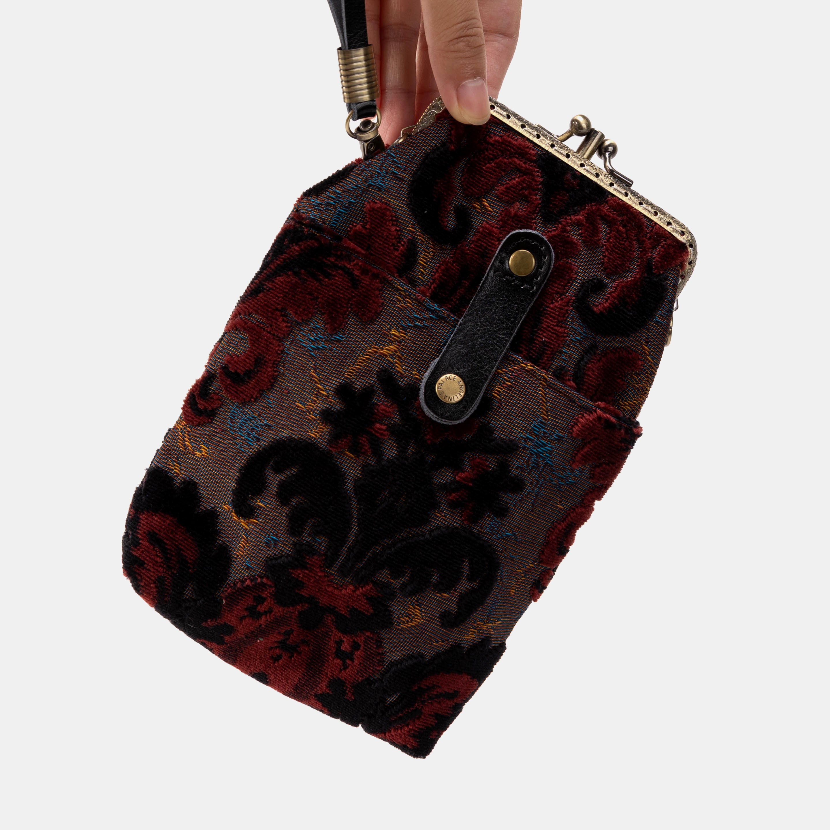 Burnout Velvet Revival Sephia Carpet Phone Case Carpetbag of America main