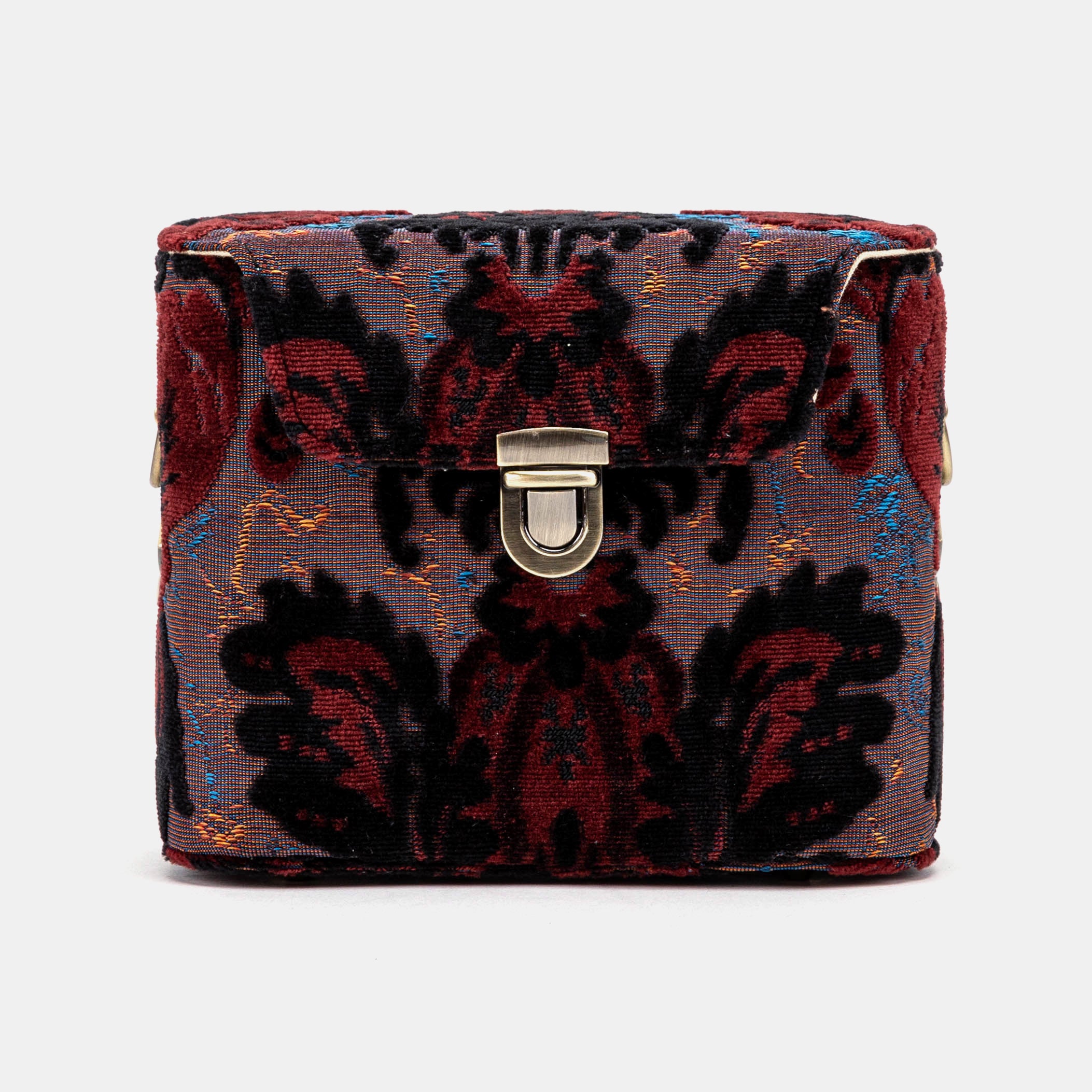 Burnout Velvet Revival Sephia Emma Small Train Case Crossbody primary