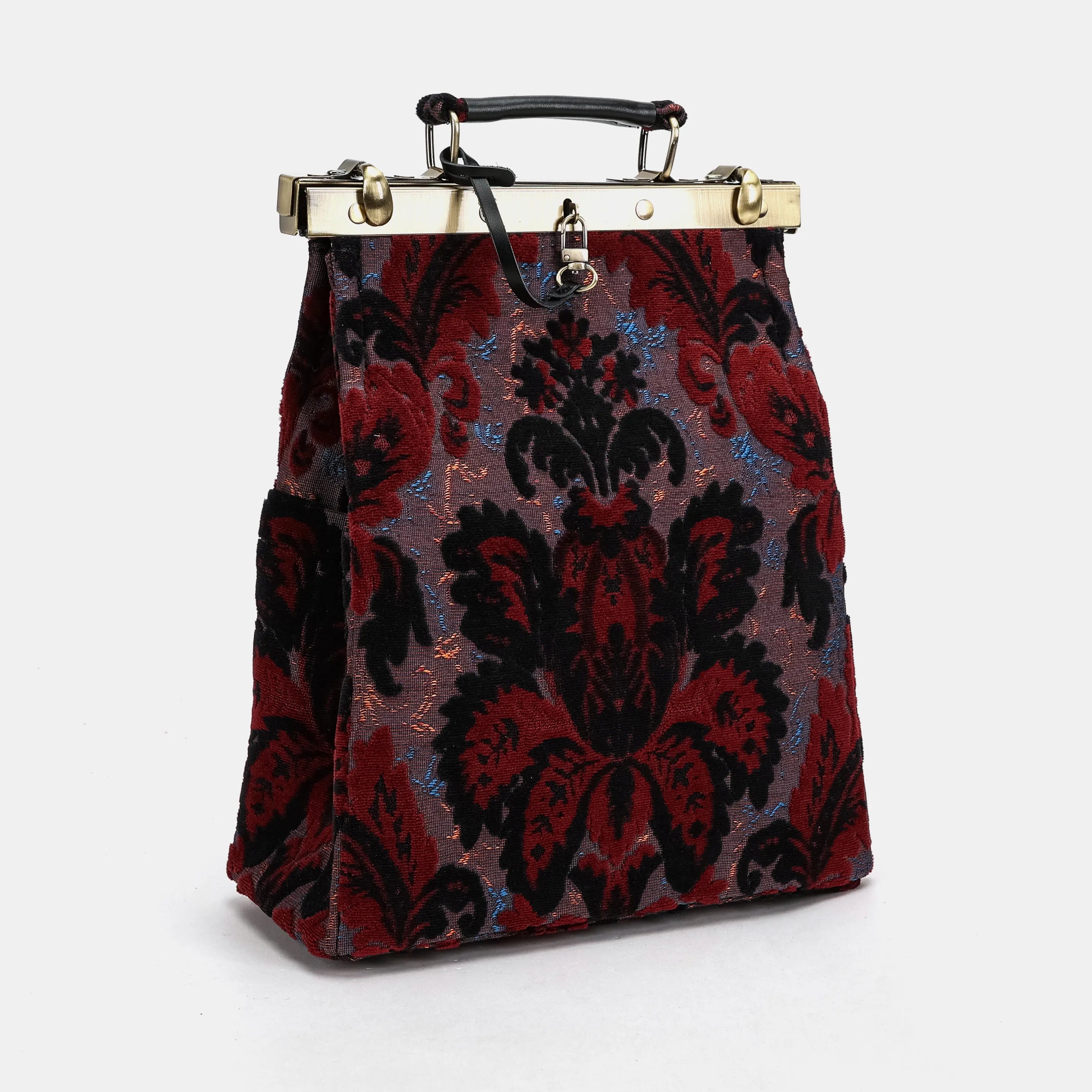 Burnout velvet Revival Sephia Helena Carpet Gladstone Backpack America side