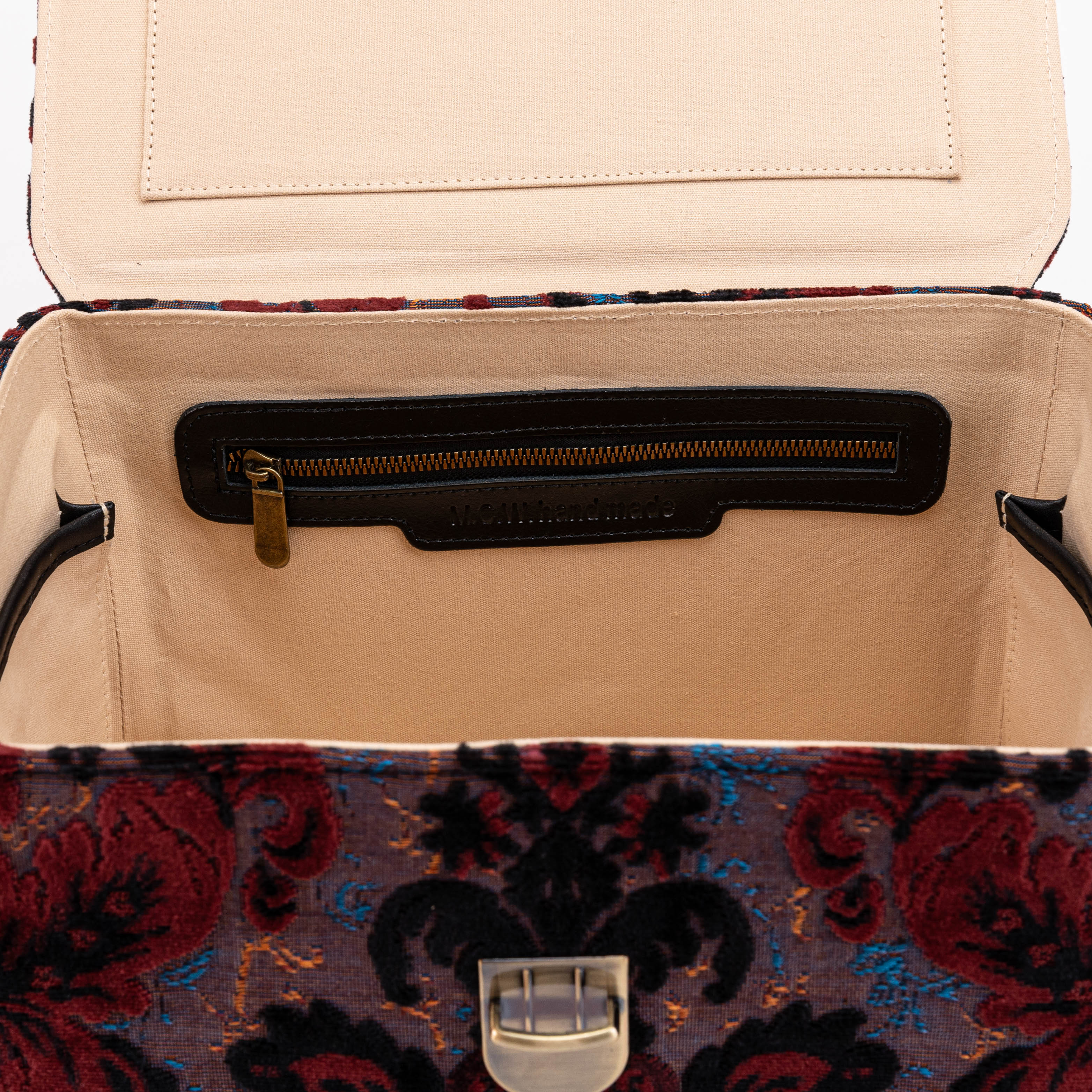 Burnout Velvet Revival Sephia Josephine Large Train Case part