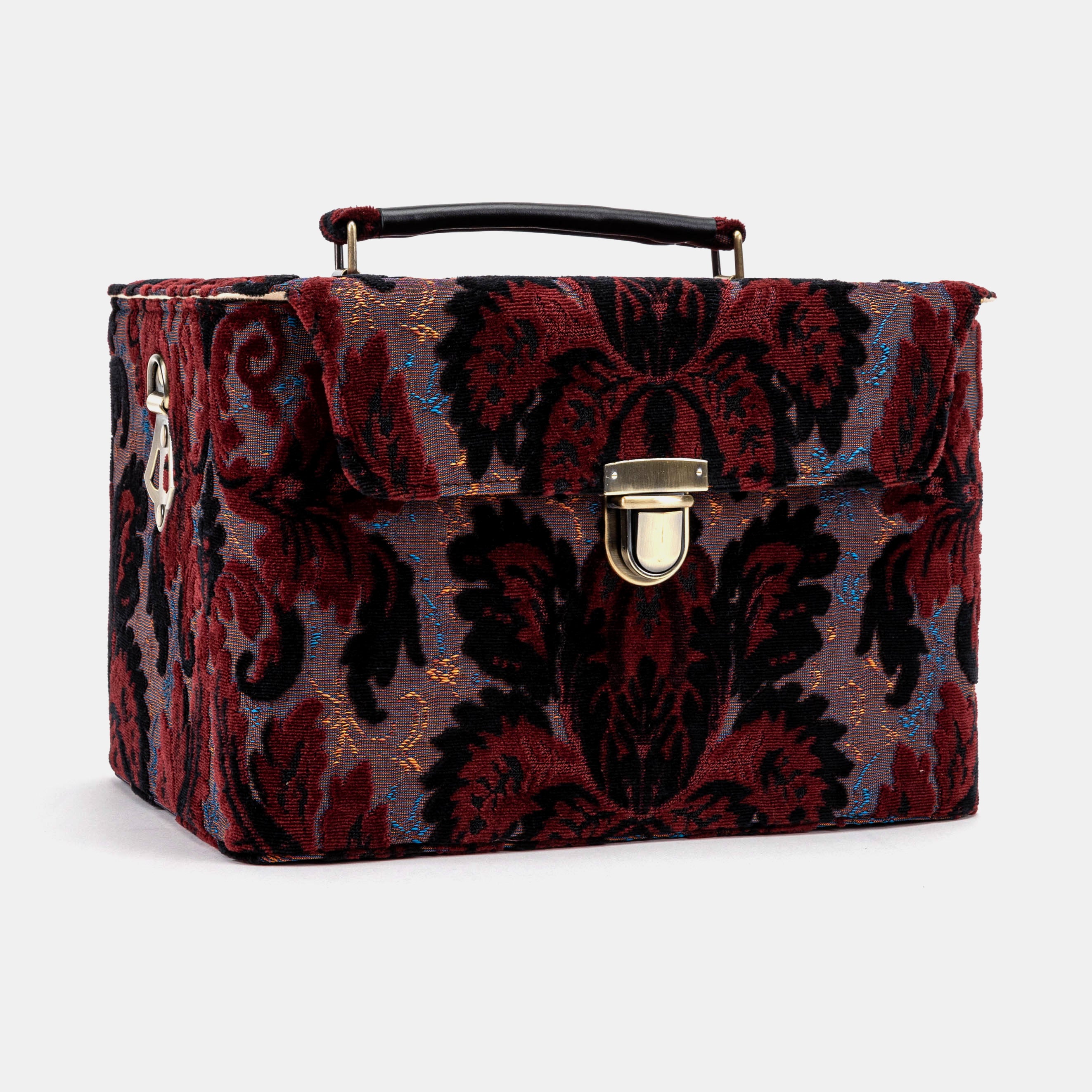 Burnout Velvet Revival Sephia Josephine Large Train Case left