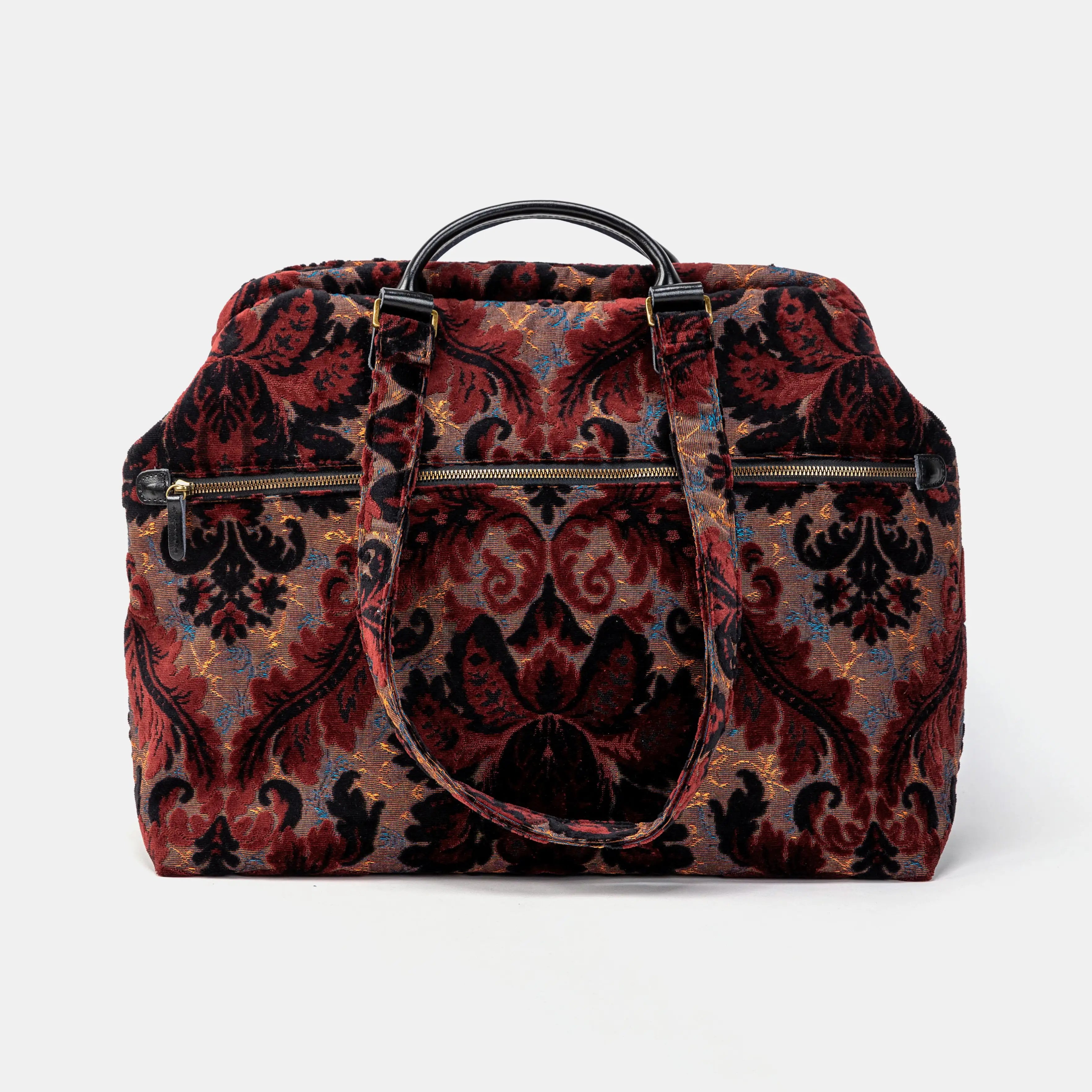 Burnout Velvet Revival Sephia Knitting Project Bag of America BACK