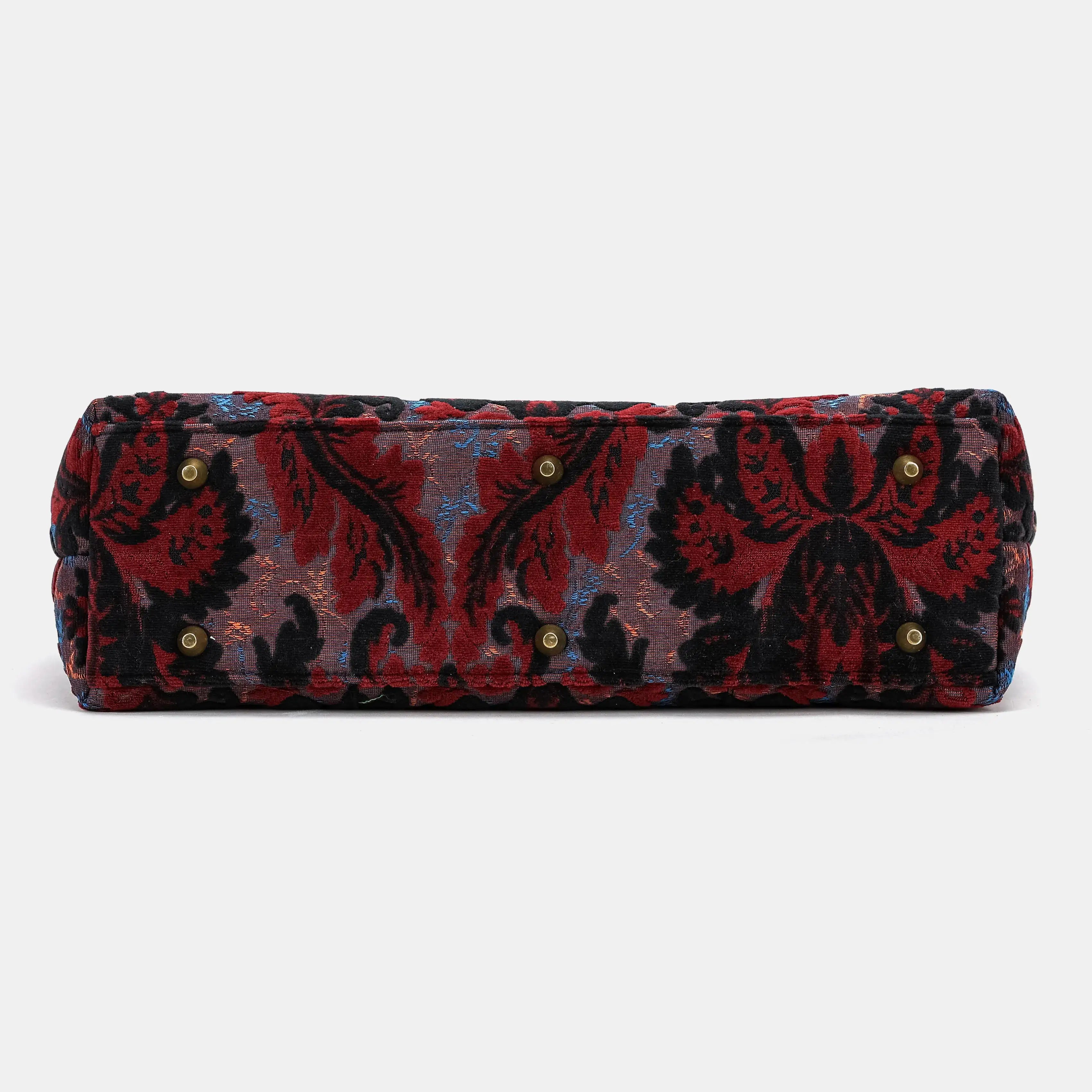 Burnout Velvet Revival Sephia Laptop Work Bag of America bottom