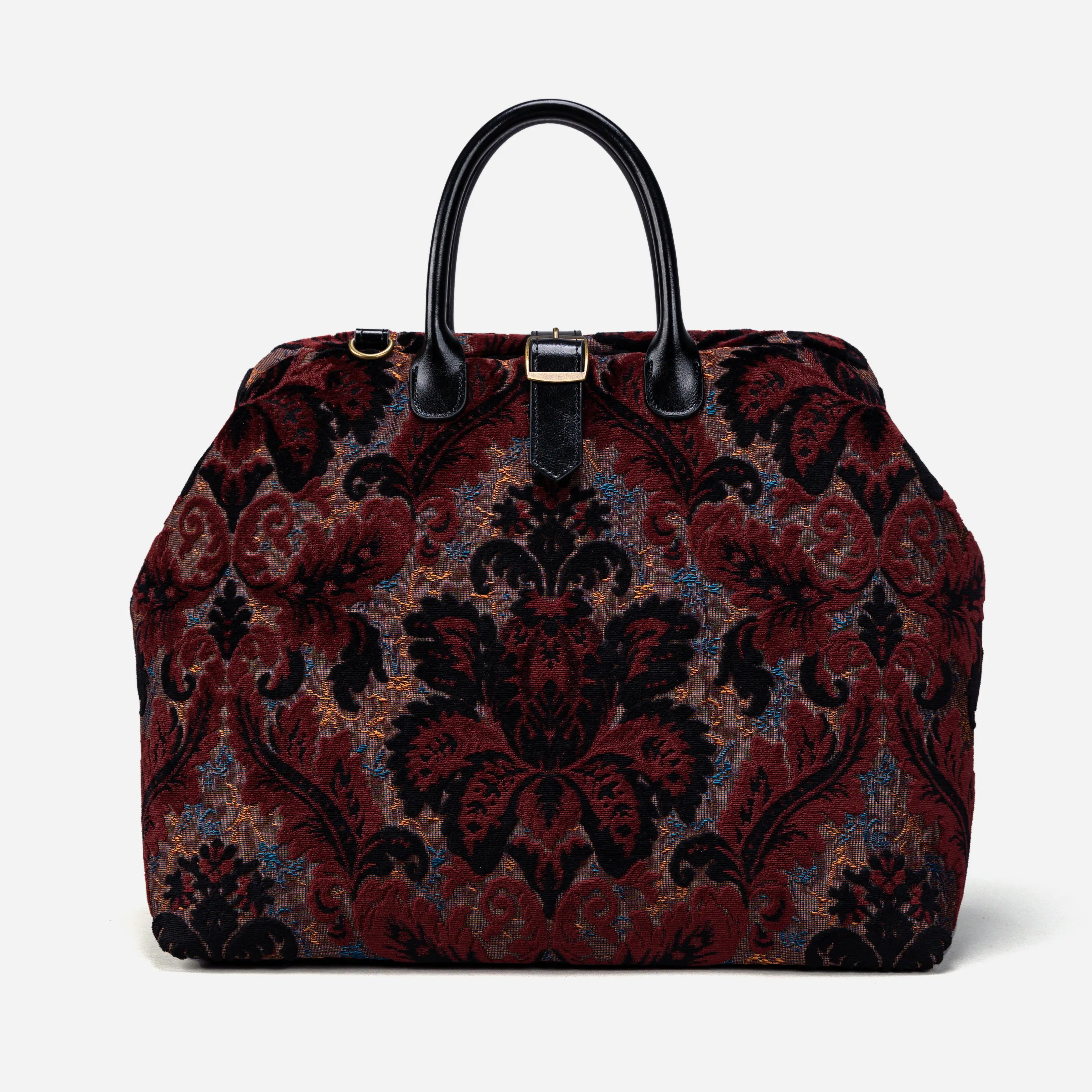 Burnout Velvet Revival Sephia Mary Poppins Weekender Carpetbag main