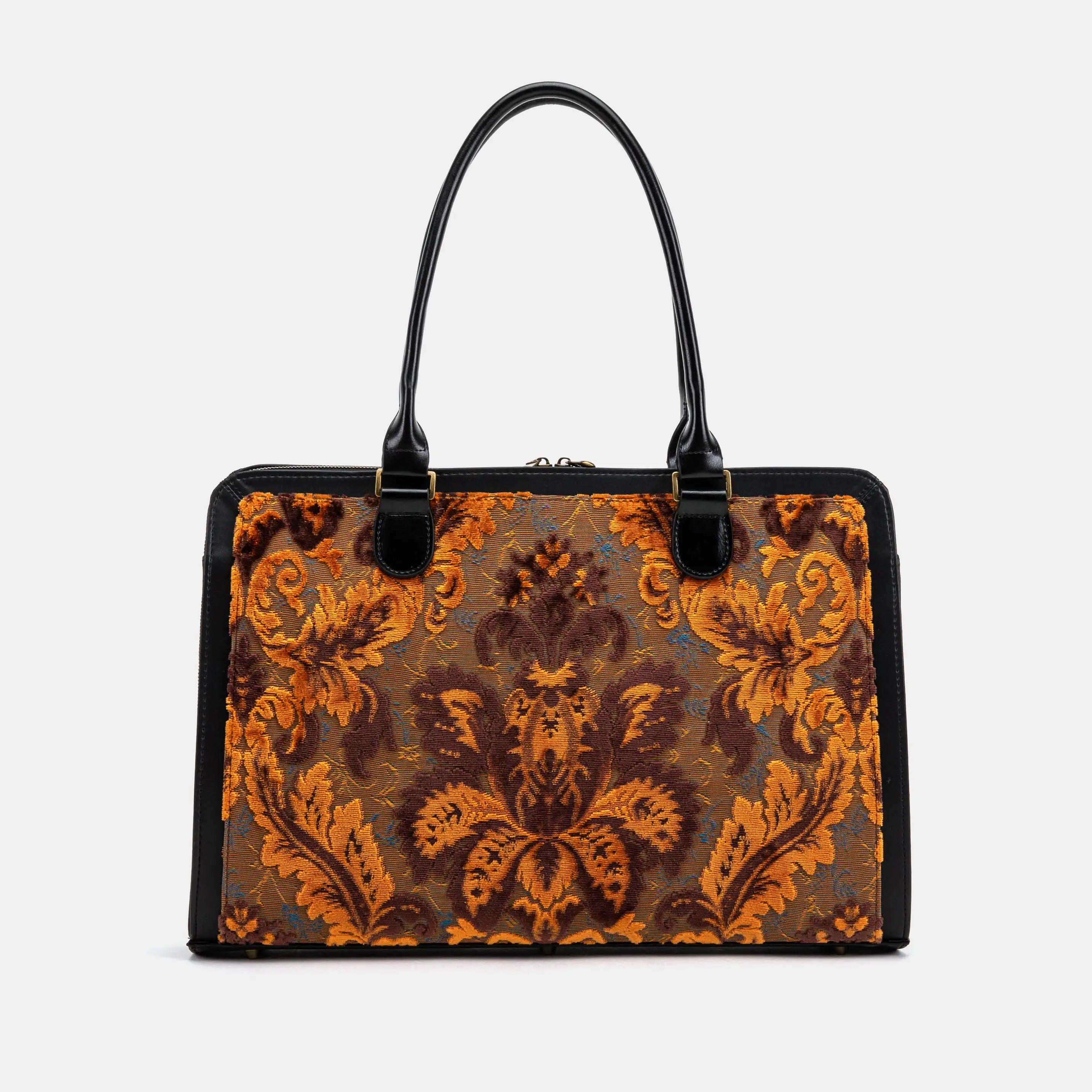 Burnout Velvet Revival Sienna Business Tote of America front