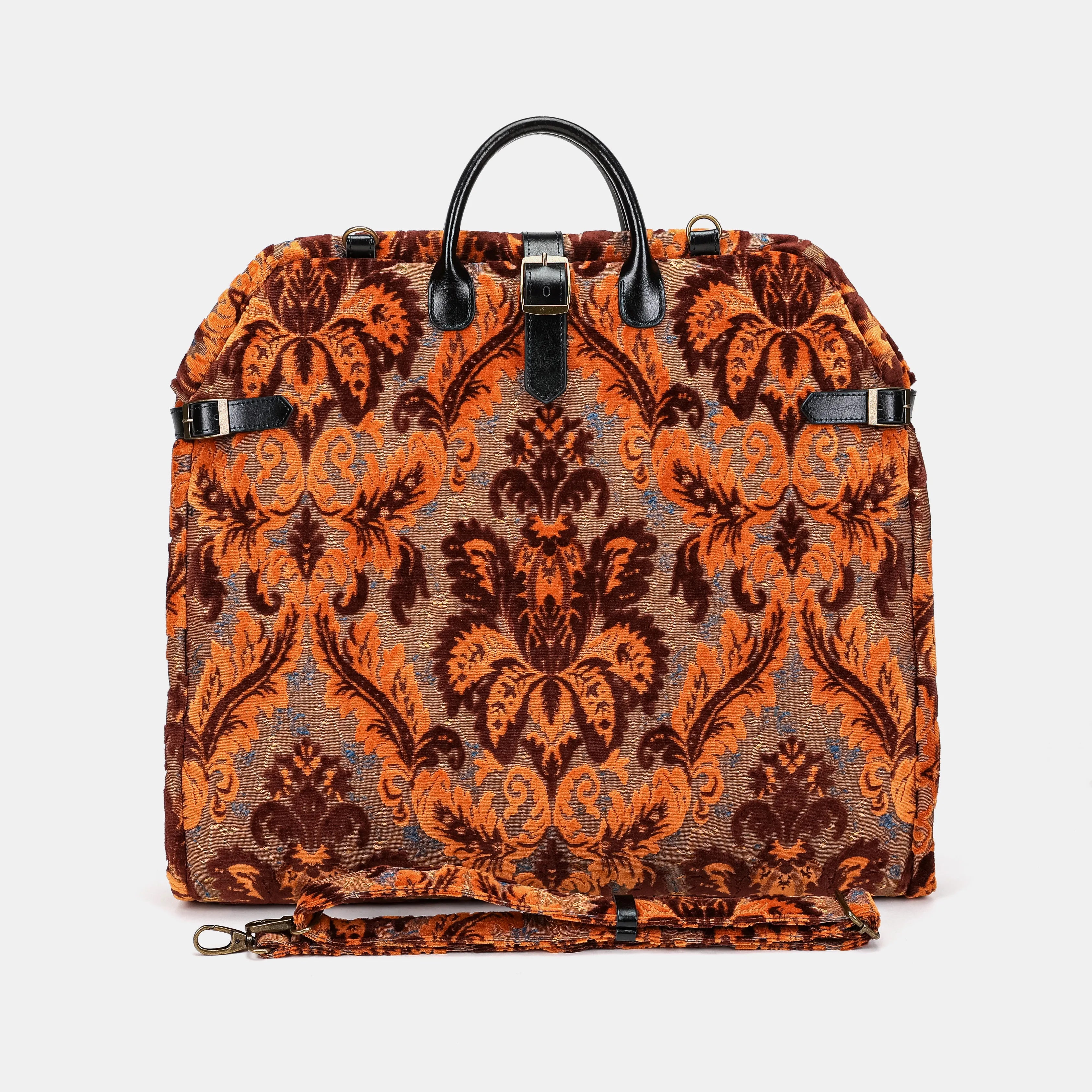 Burnout Velvet Revival Sienna Carpet Garment Bag Carpetbag of America main