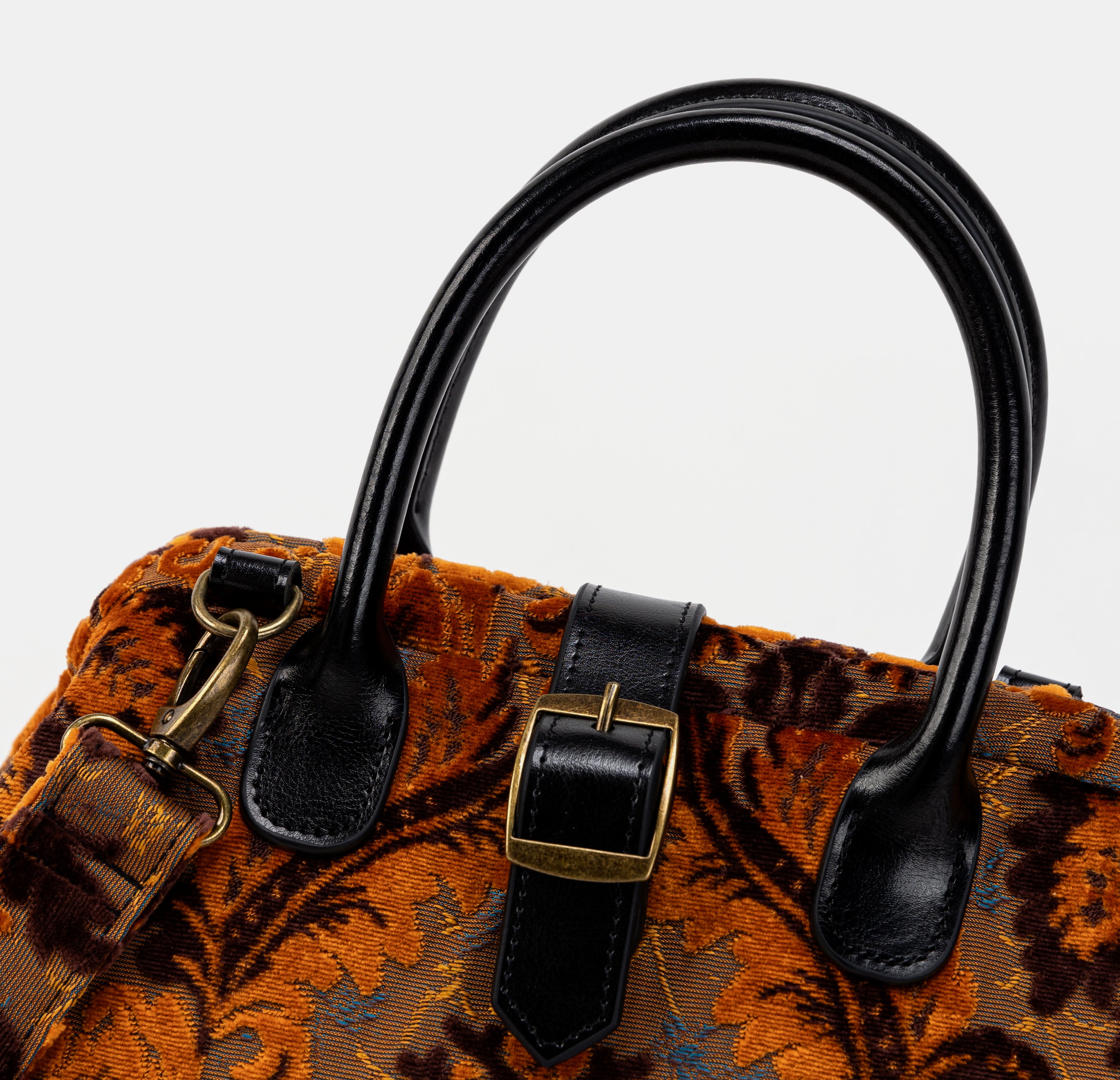 Burnout Velvet Revival Sienna Carpet Handbag Purse of America buckle