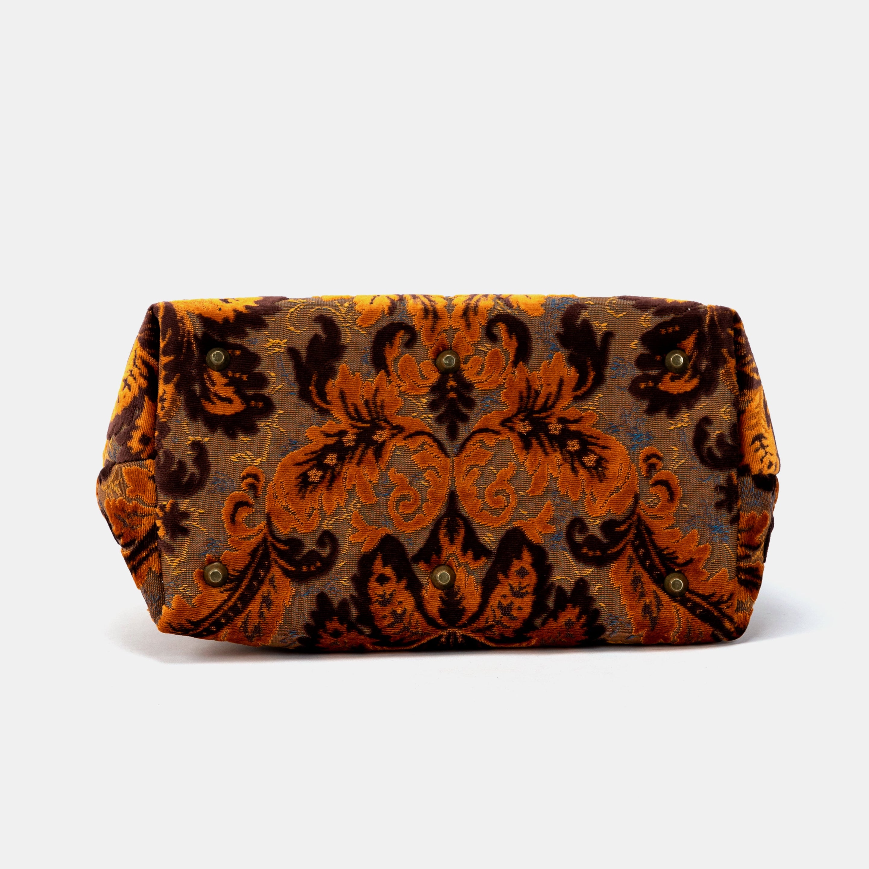 Burnout Velvet Revival Sienna Carpet Handbag Purse of America bottom