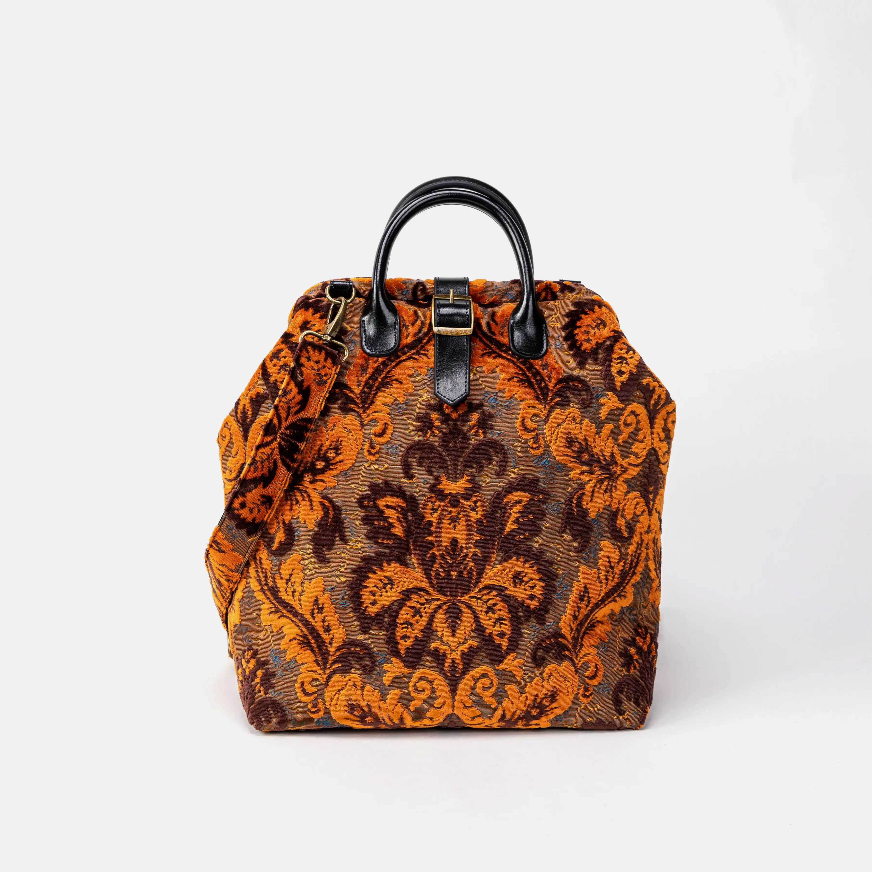 Burnout Velvet Revival Sienna Carpet Laptop Backpack of America overview