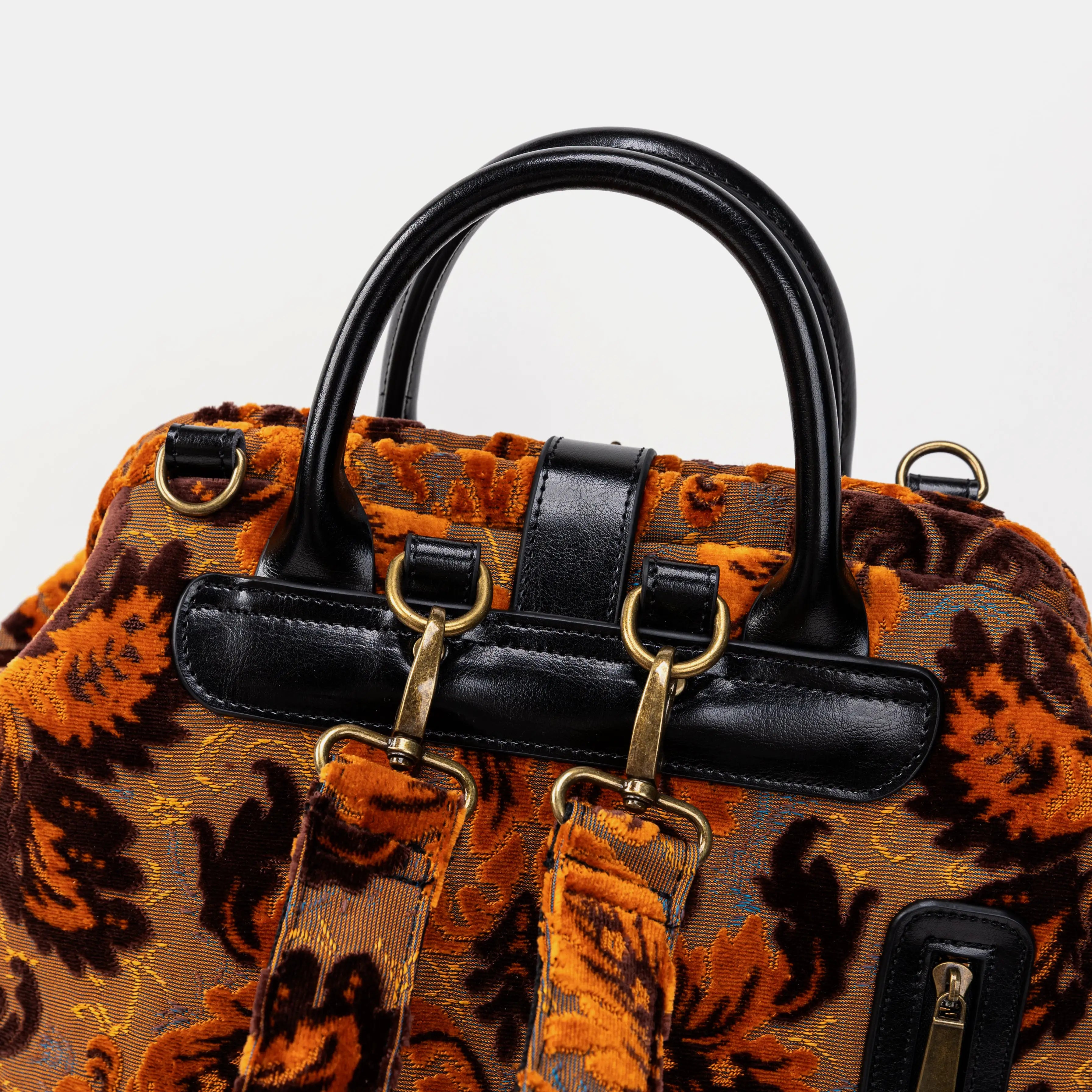 Burnout Velvet Revival Sienna Carpet Laptop Backpack of America backpacking
