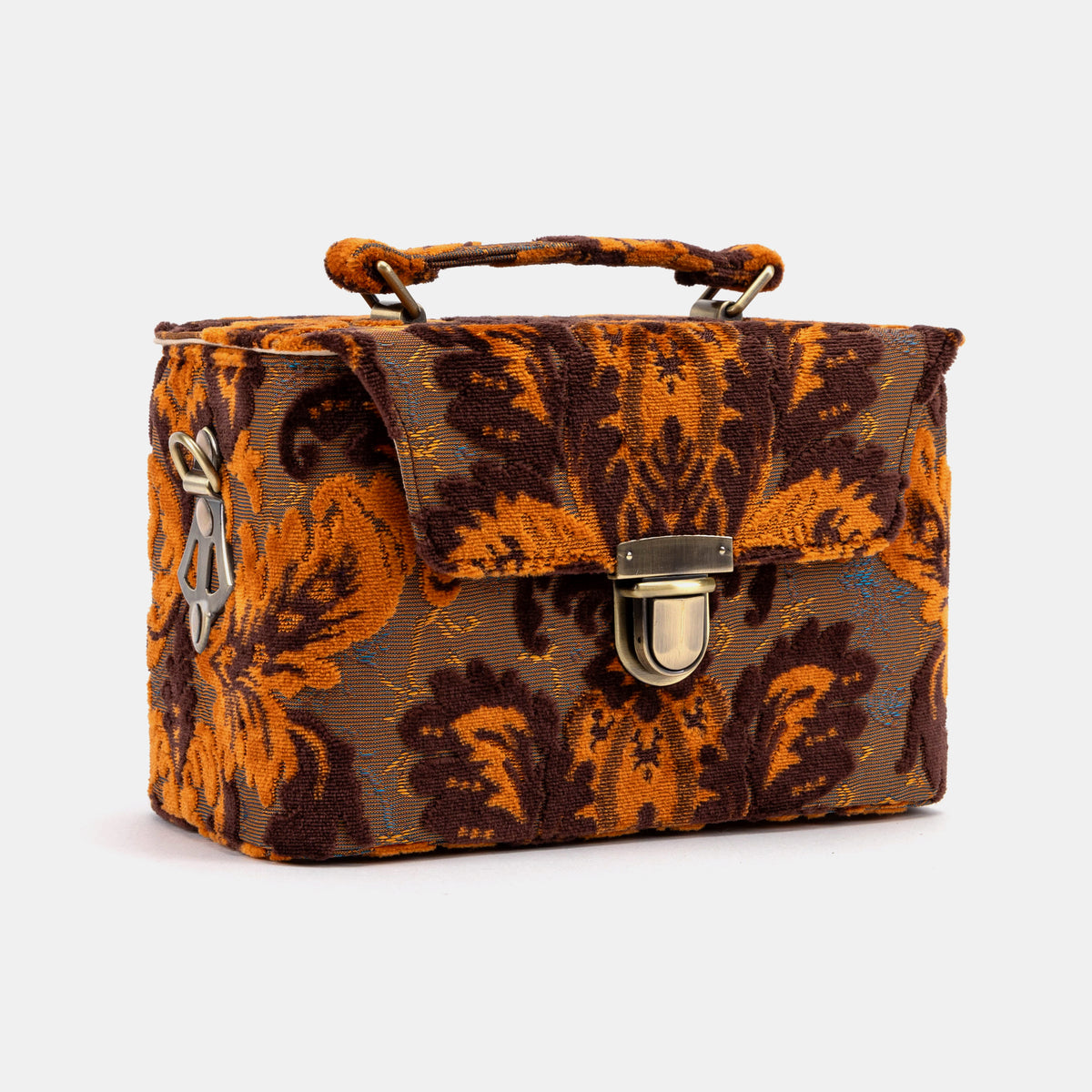 Burnout Velvet Revival Sienna Clara Medium Train Case of America front side