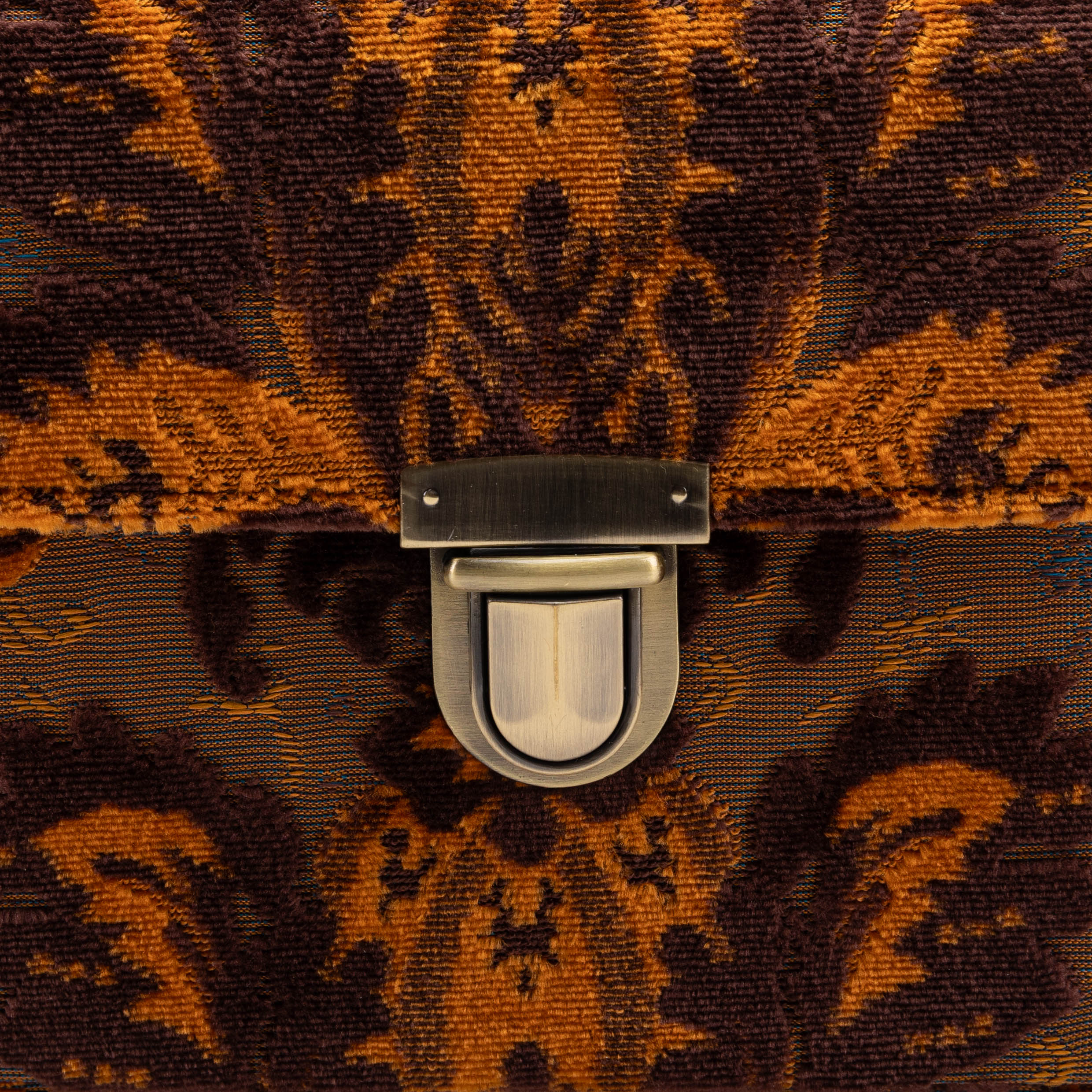 Burnout Velvet Revival Sienna Josephine Large Train Case of America tuck lock