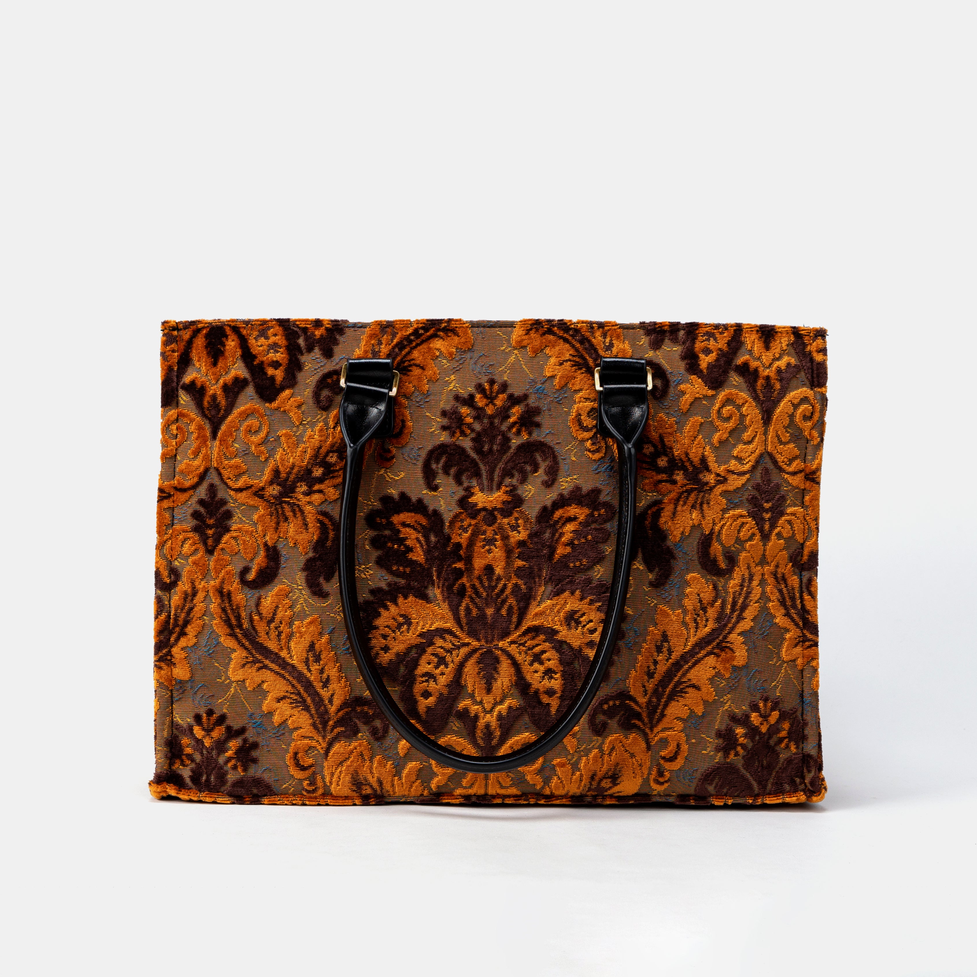 Burnout Velvet Revival Sienna Laptop Work Tote of America FRONT
