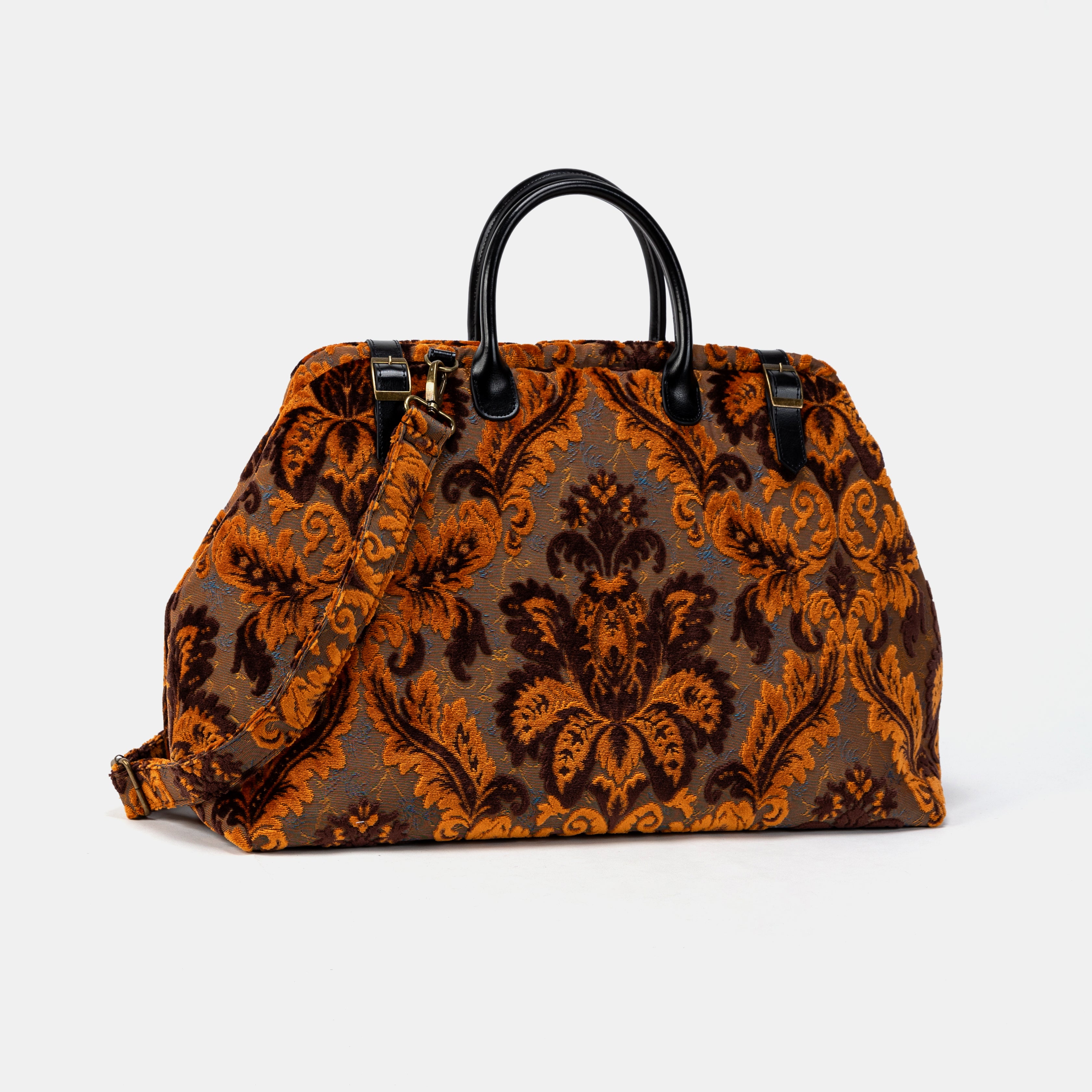 Burnout Velvet Revival Sienna Large Carpetbag  of America little side